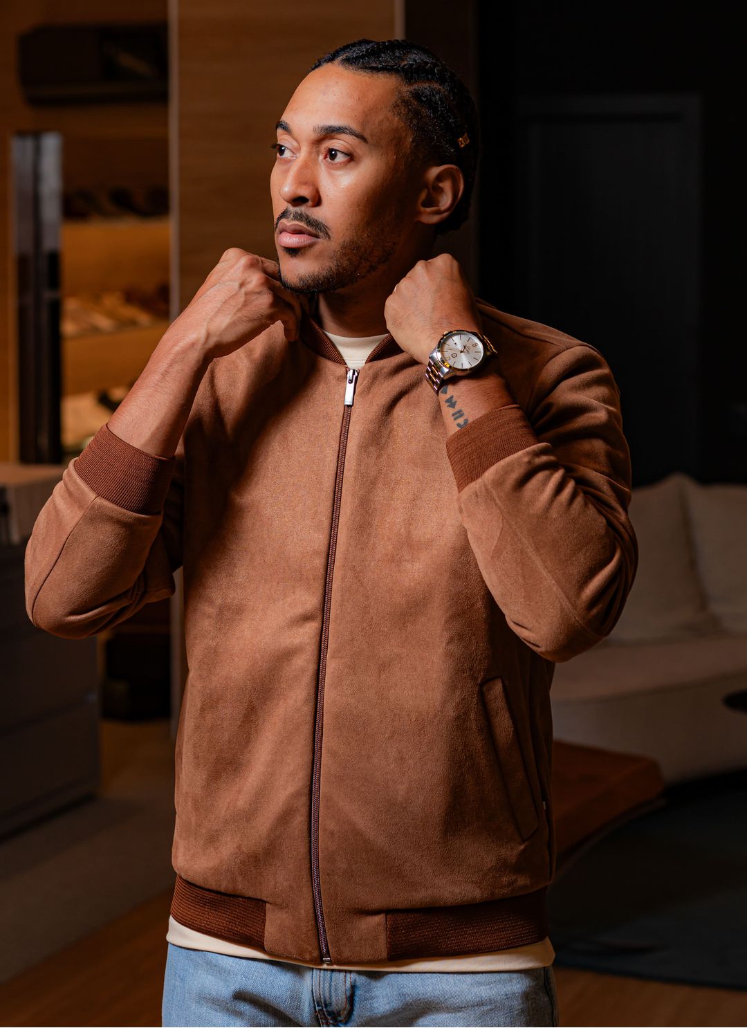 Jaqueta Suede Stefano Milano C... - Stefano Store