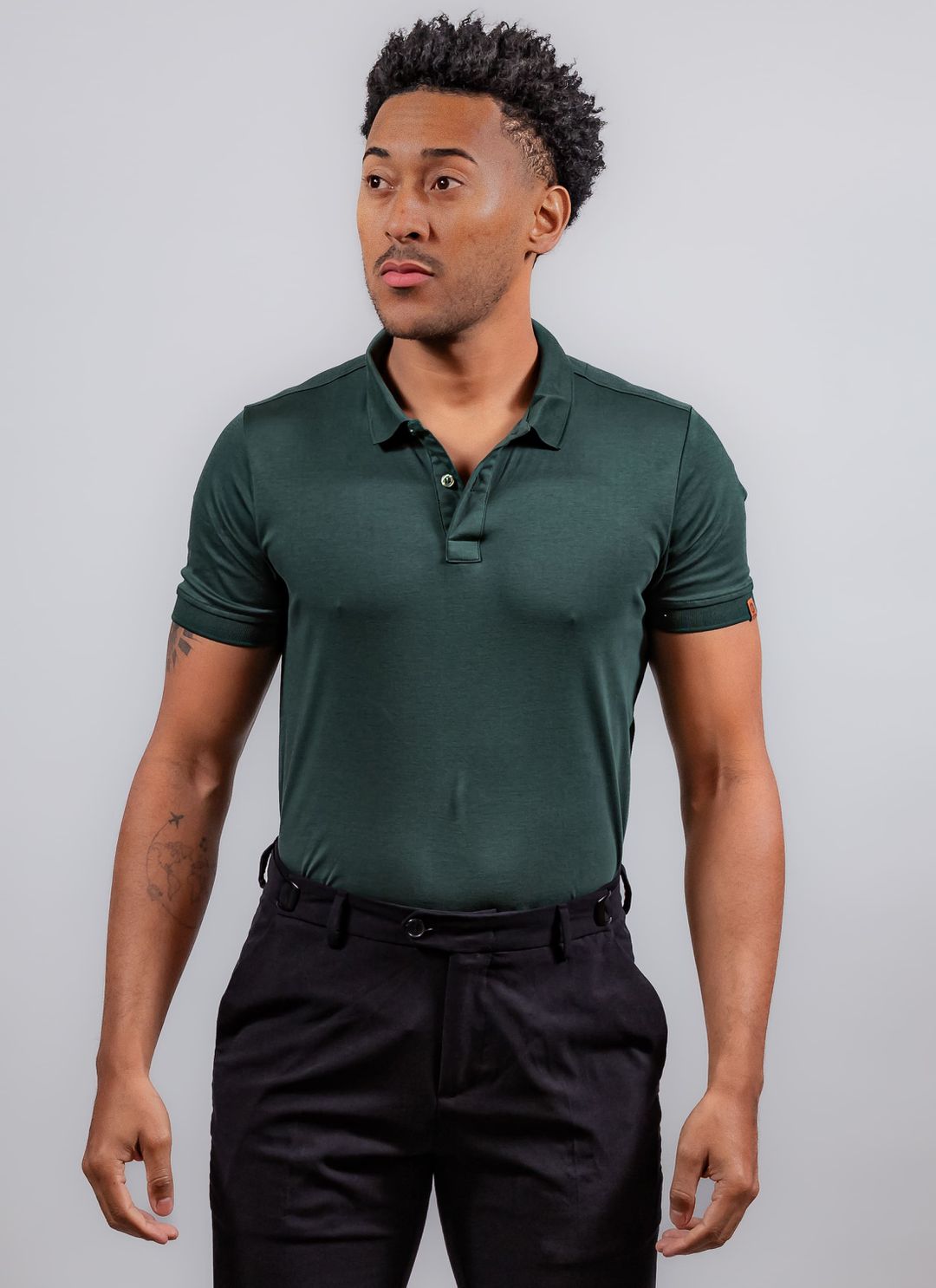 Polo Pima Duplo Stefano Verde - Stefano Store