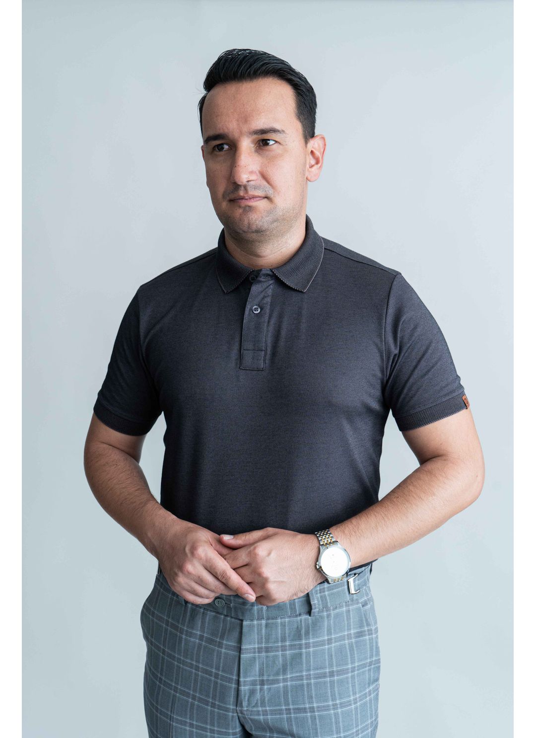 Polo Pima Tecnológica Preto Ch... - Stefano Store