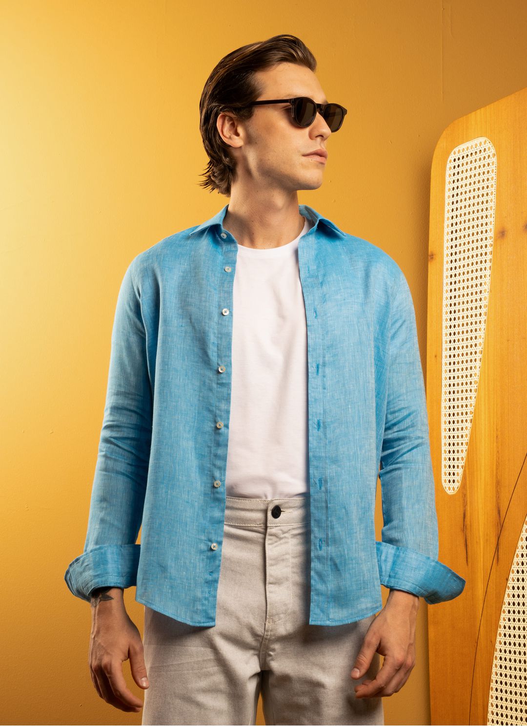 Camisa Stefano Linho Irlandês ... - Stefano Store