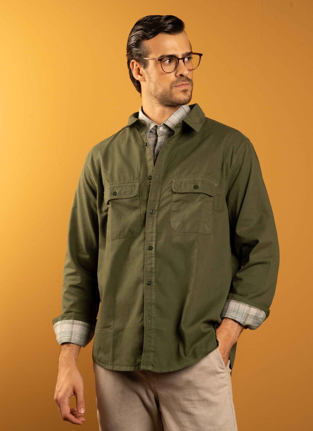 Camisa Nero Stefano Verde - Stefano Store