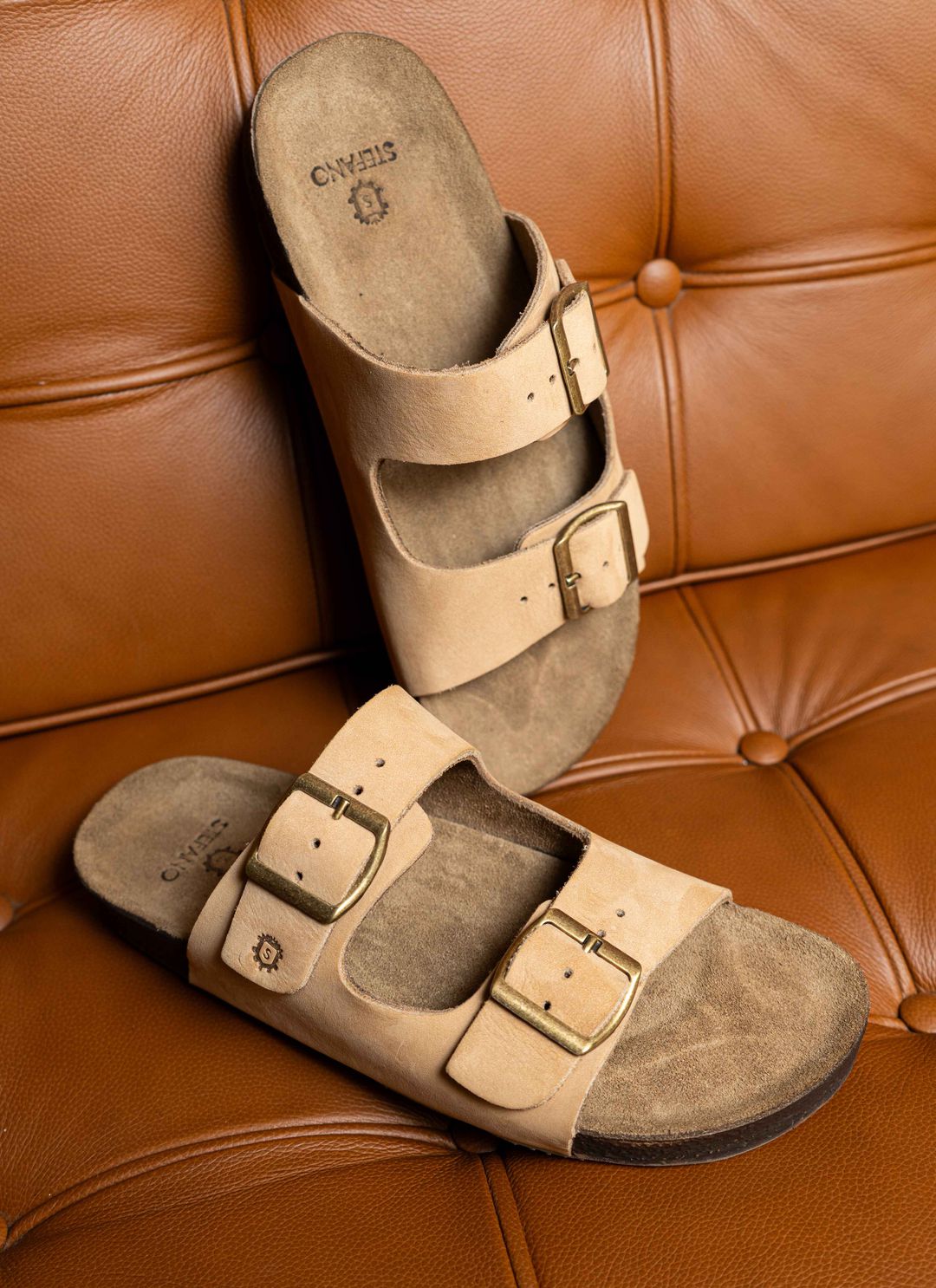 Sandália Birken Stefano Areia - Stefano Store