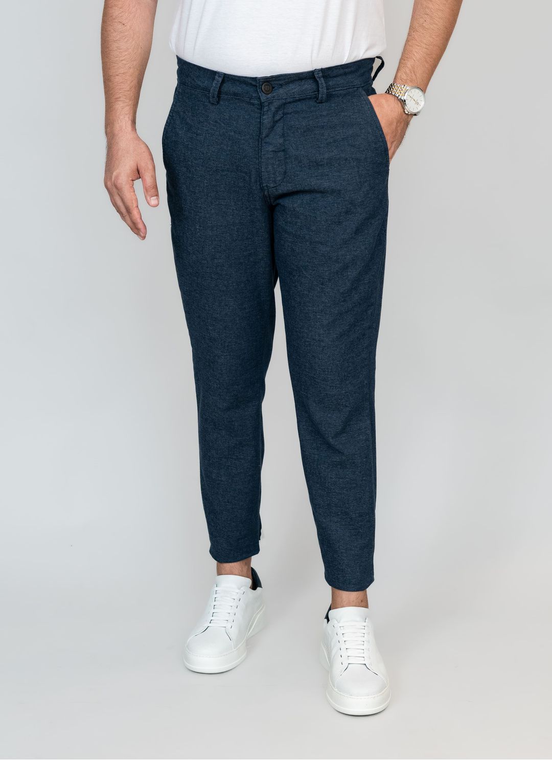 Calça Sarja Stefano Azul Marin... - Stefano Store