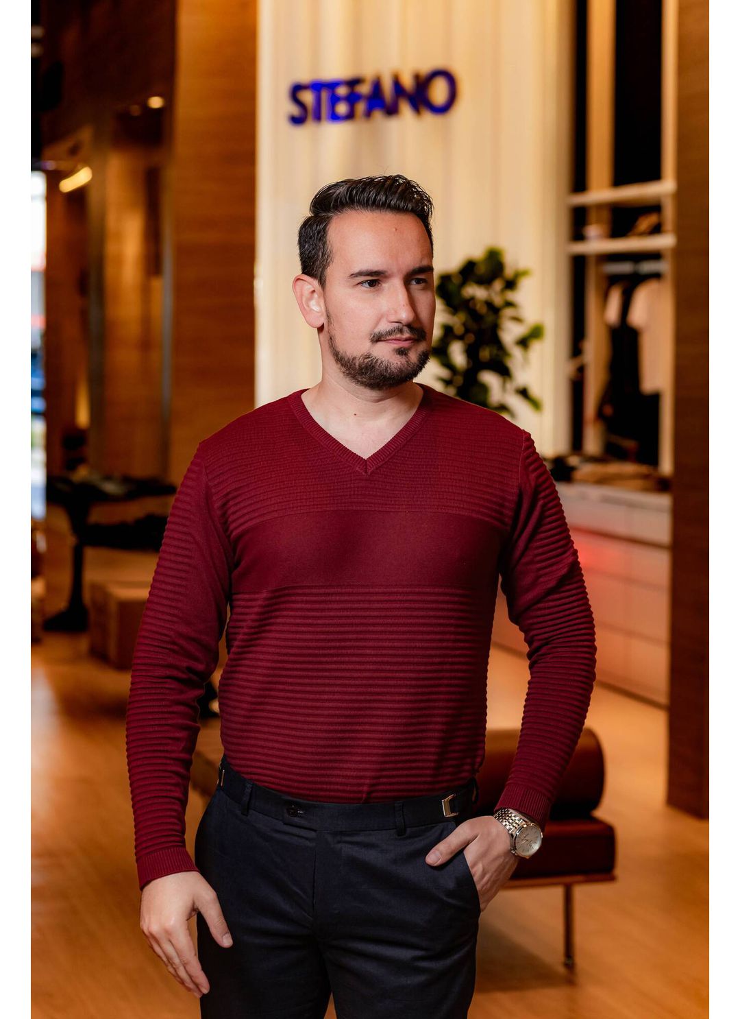 Tricot Trabalhado Stefano Verm... - Stefano Store