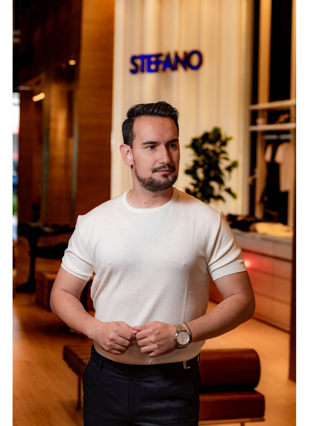 Tricot Shirt Off-White - Stefano Store