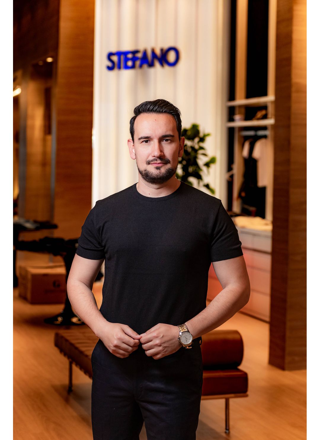 Tricot Shirt Stefano Preto - Stefano Store