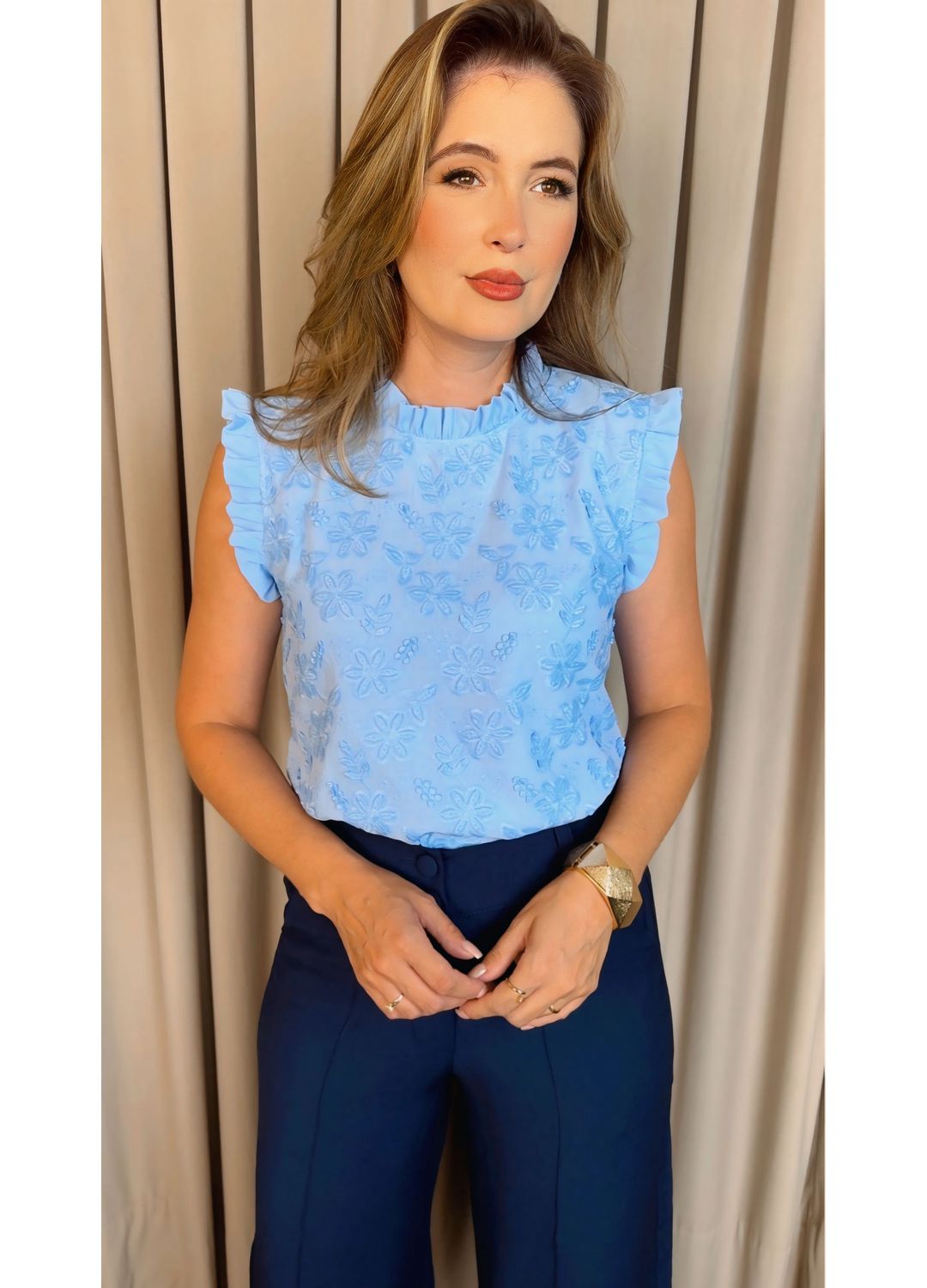 Blusa Feminina Em Lese 3D Delicada ... - D'Menina