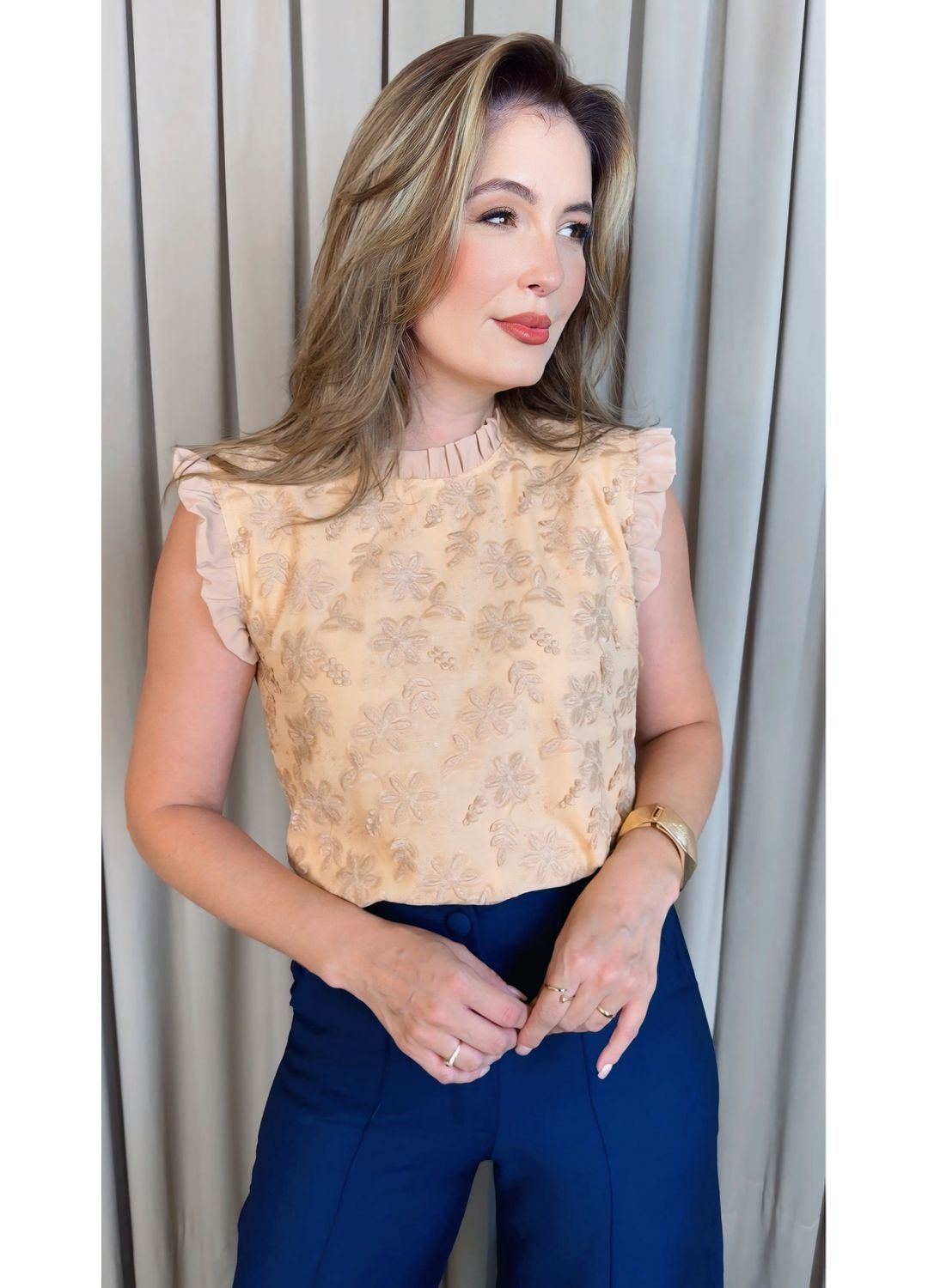 Blusa Feminina Em Lese 3D Delicada ... - D'Menina