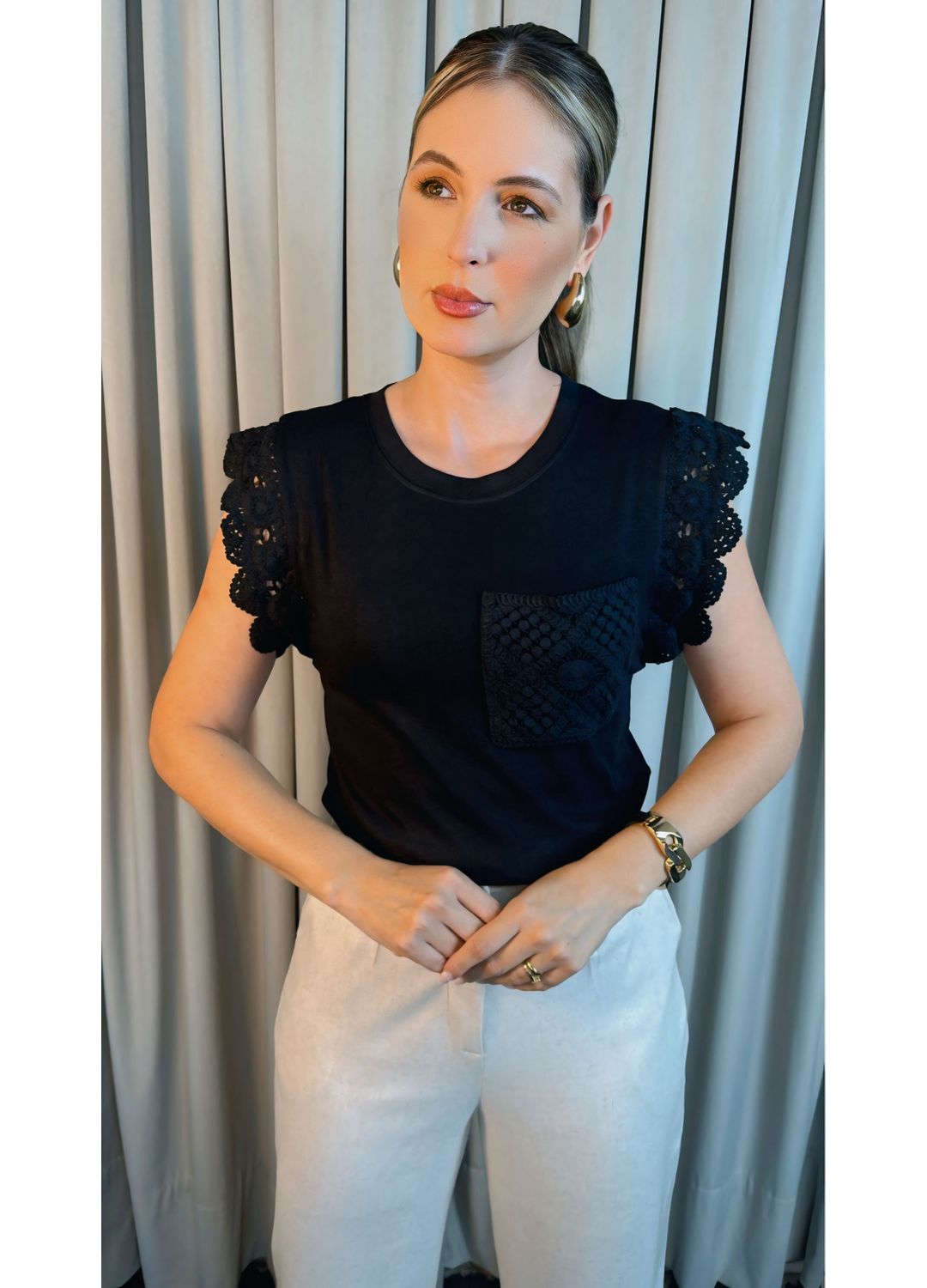 Regata Feminina Bordada - Cod 280 -... - D'Menina