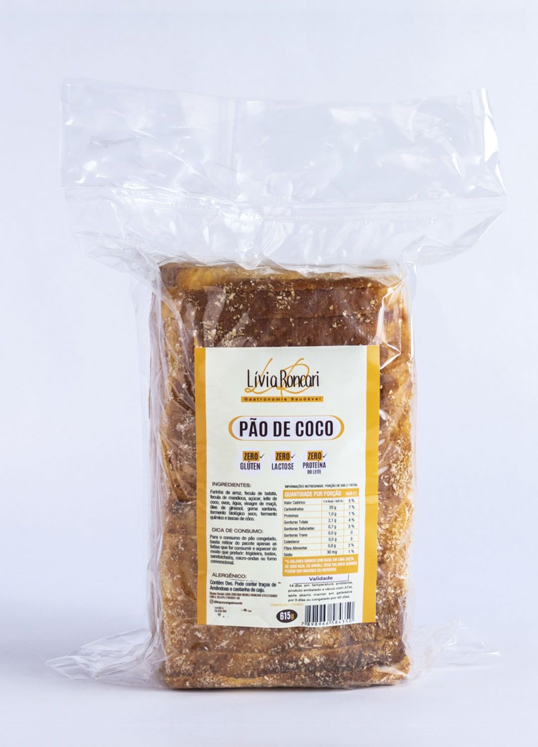 Pão de Coco Zero Glúten/Zero Leite Lívia Roncari - Lívia Roncari Gastronomia Saudável