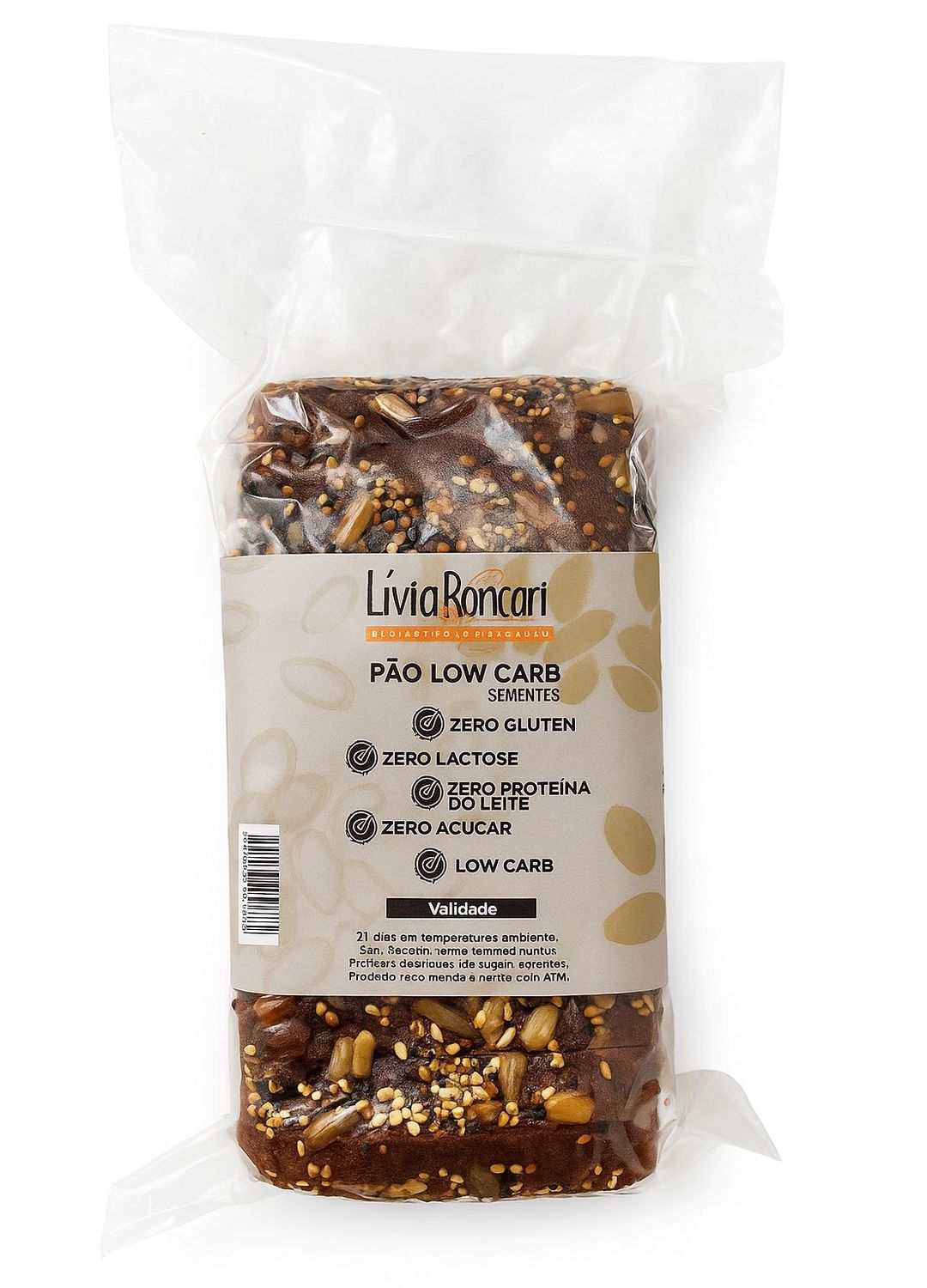 Pão Low Carb Sementes Zero Glúten /Zero Leite /Zer... - Lívia Roncari Gastronomia Saudável