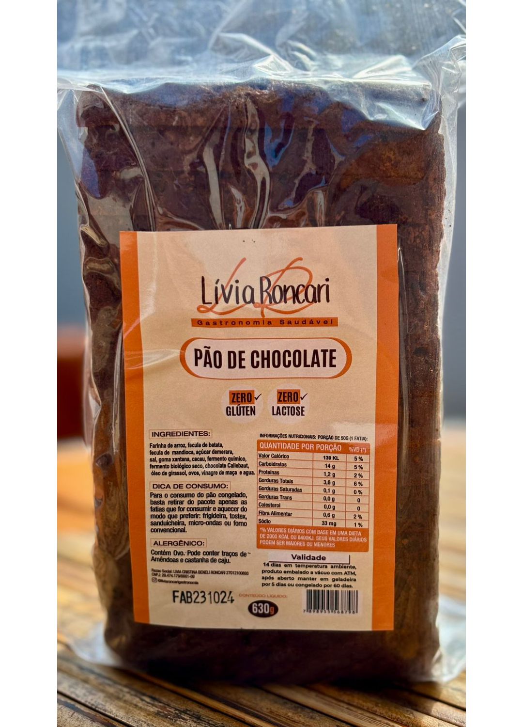 Pão de Chocolate Zero Glúten / Zero Lactose Lívia ... - Lívia Roncari Gastronomia Saudável