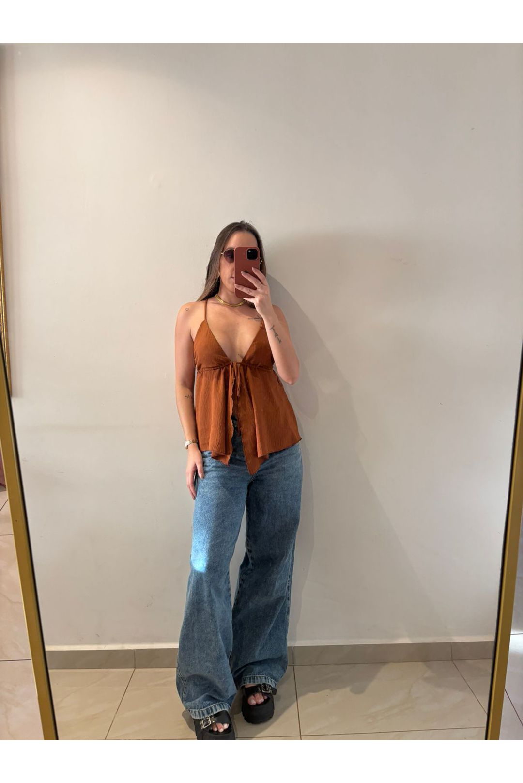 Blusa Elis caramelo - Milla
