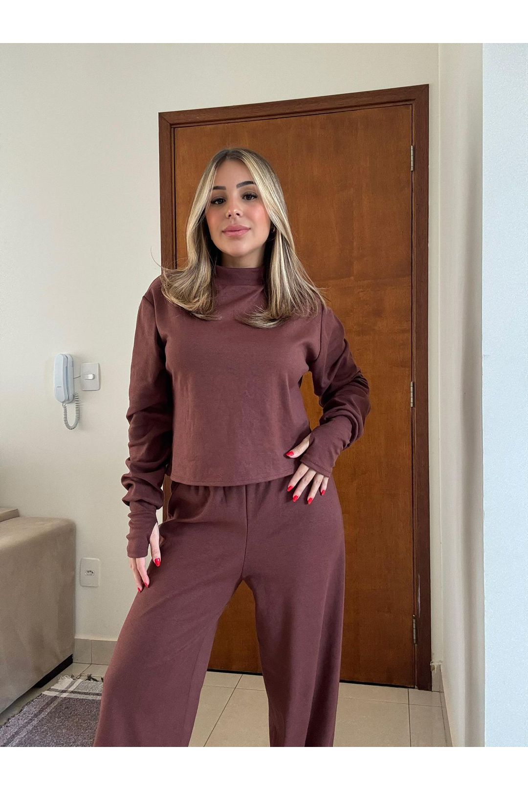 CONJUNTO DAFNE MARROM - Milla
