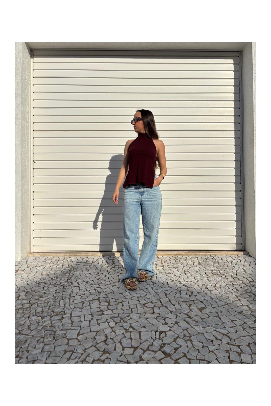 Blusa costa nua kyra cherry - Milla
