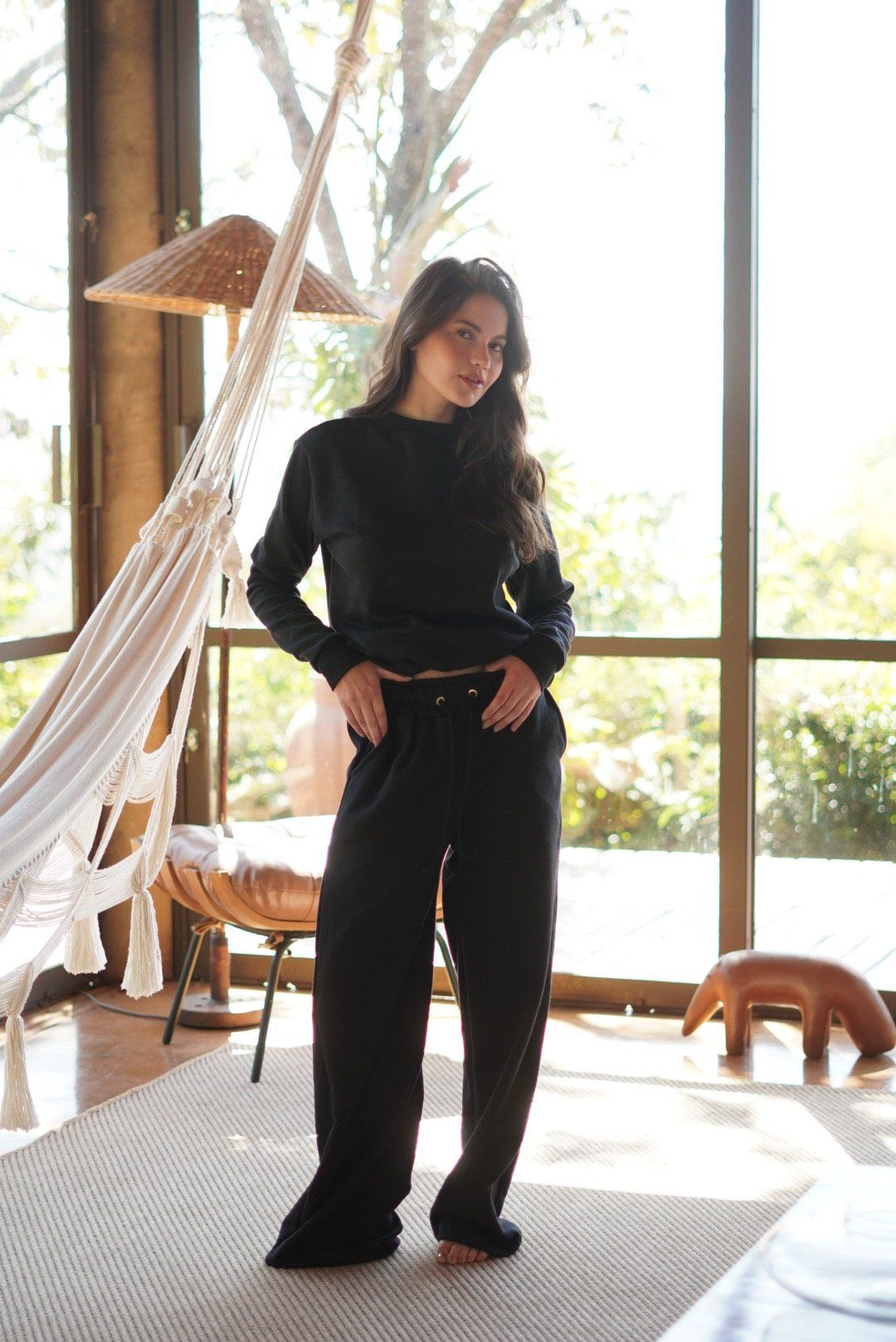 CONJUNTO MOLETOM MAVI PRETO - Milla