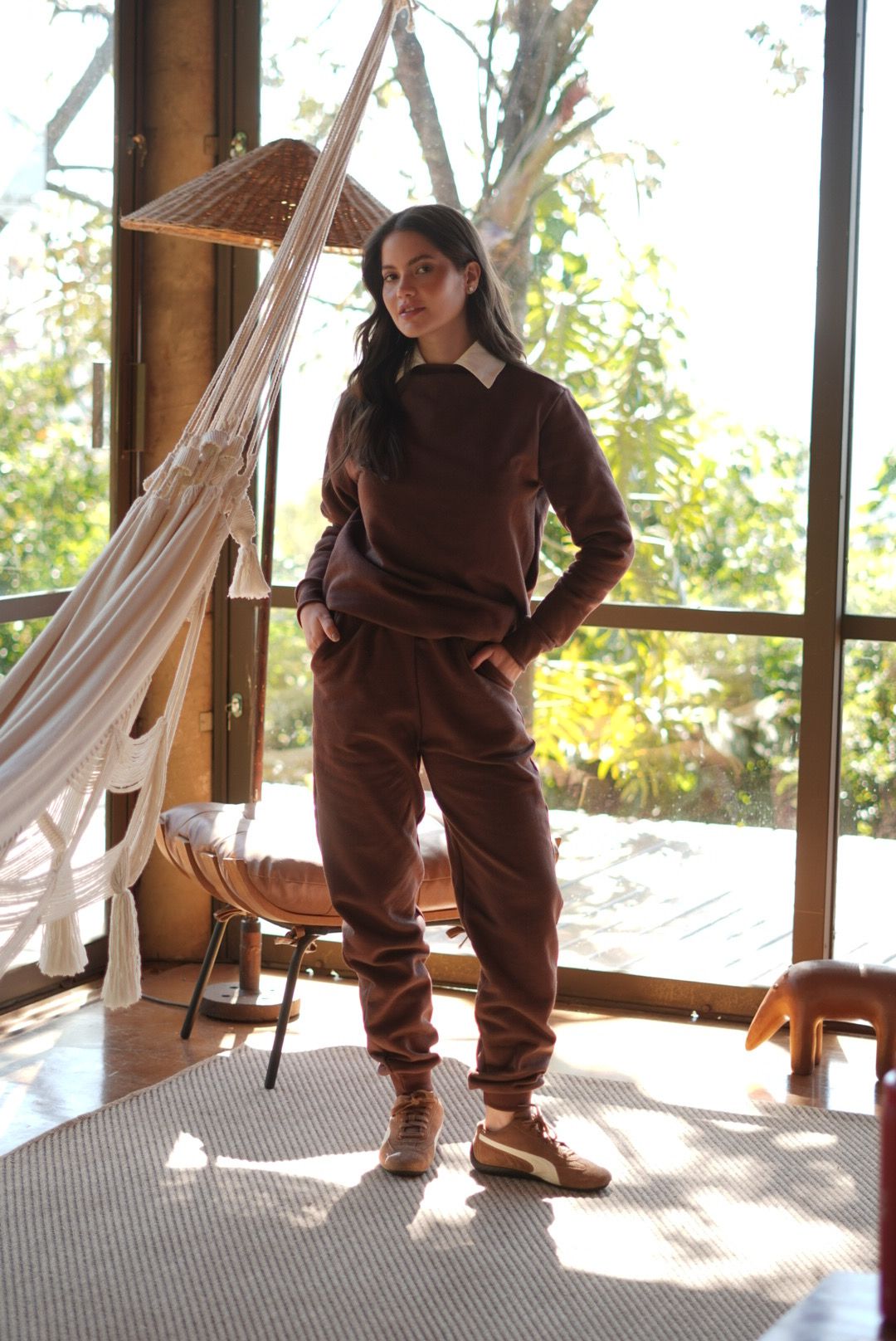 CONJUNTO MOLETOM SOPHI CHOCOLATE - Milla