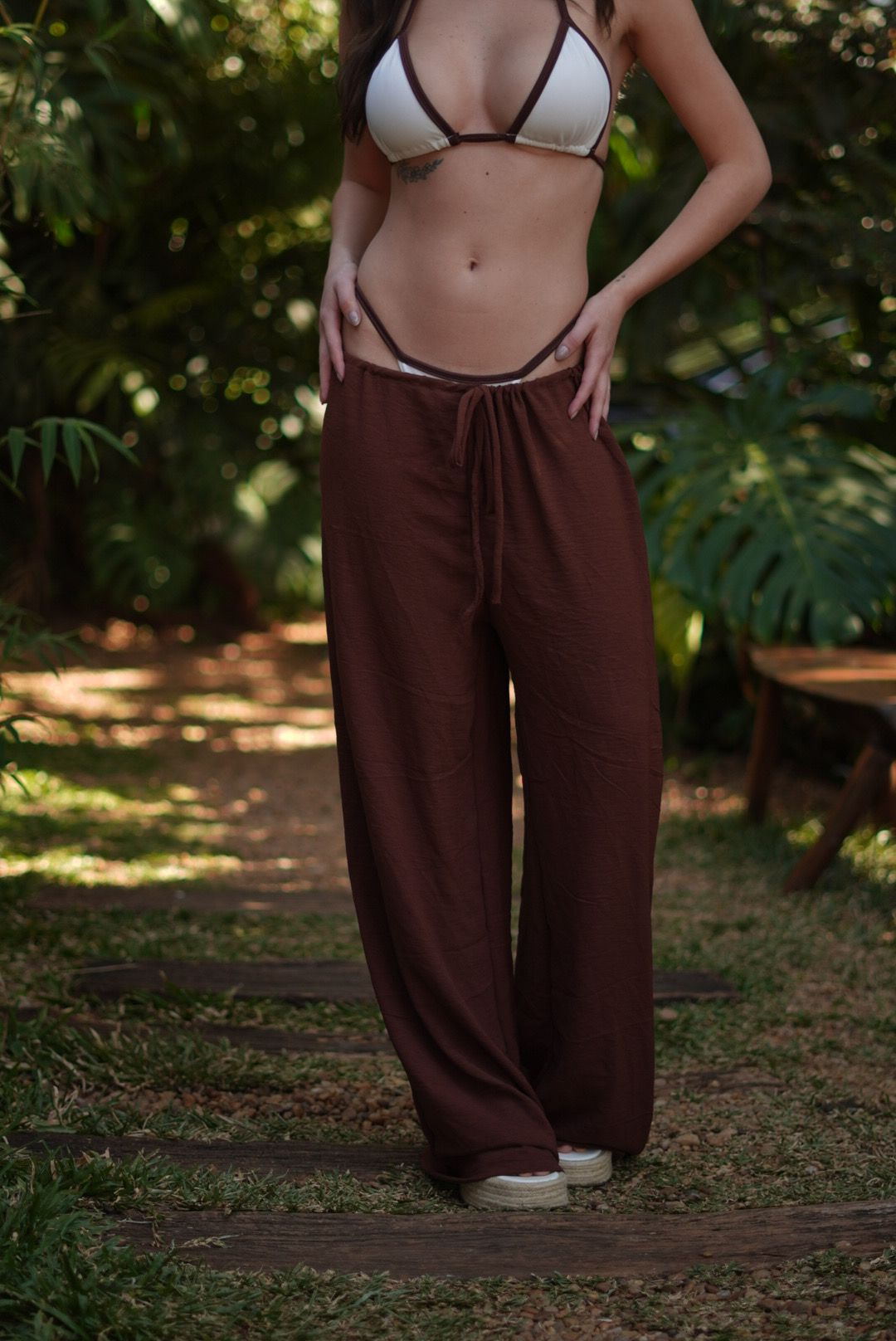 CALÇA AISHA PANTALONA CHOCOLATE - Milla
