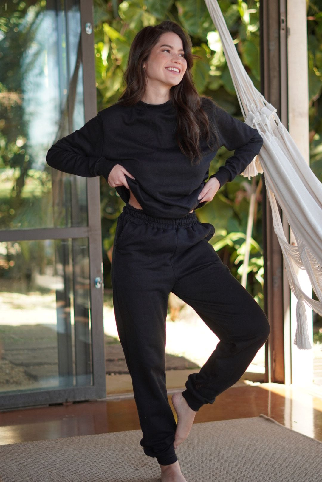 CONJUNTO MOLETOM SOPHI PRETO - Milla