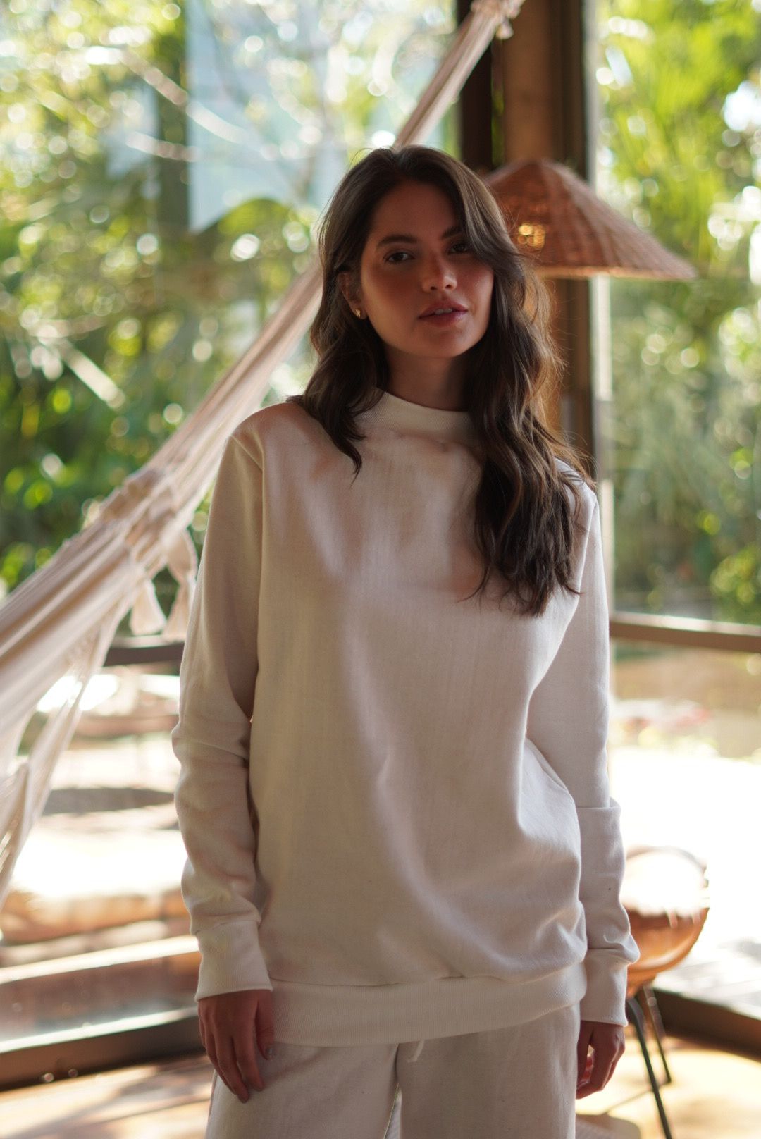 BLUSA MOLETOM THASSIA BAUNILHA - Milla