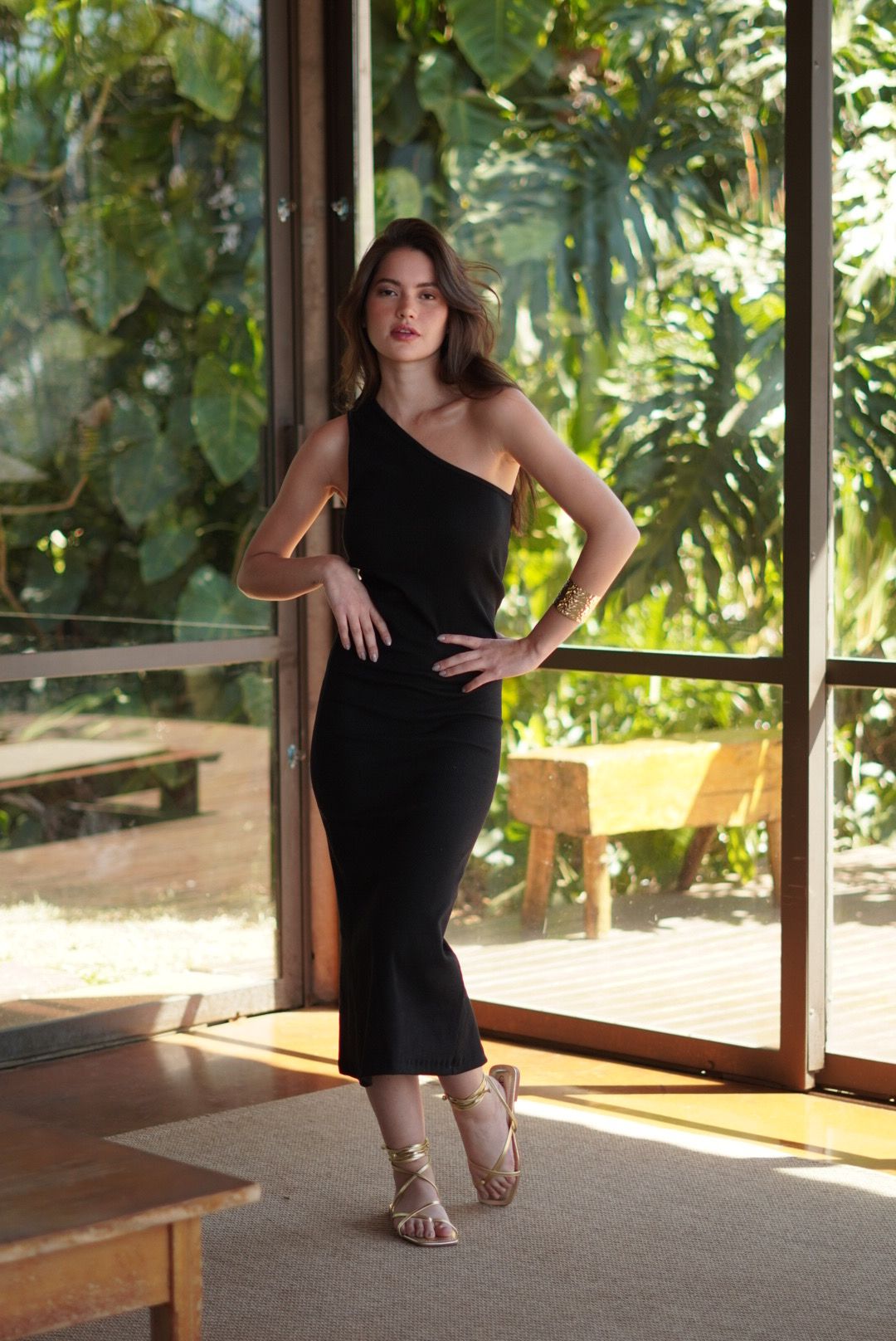 VESTIDO MULA MANGA LYRA PRETO - Milla