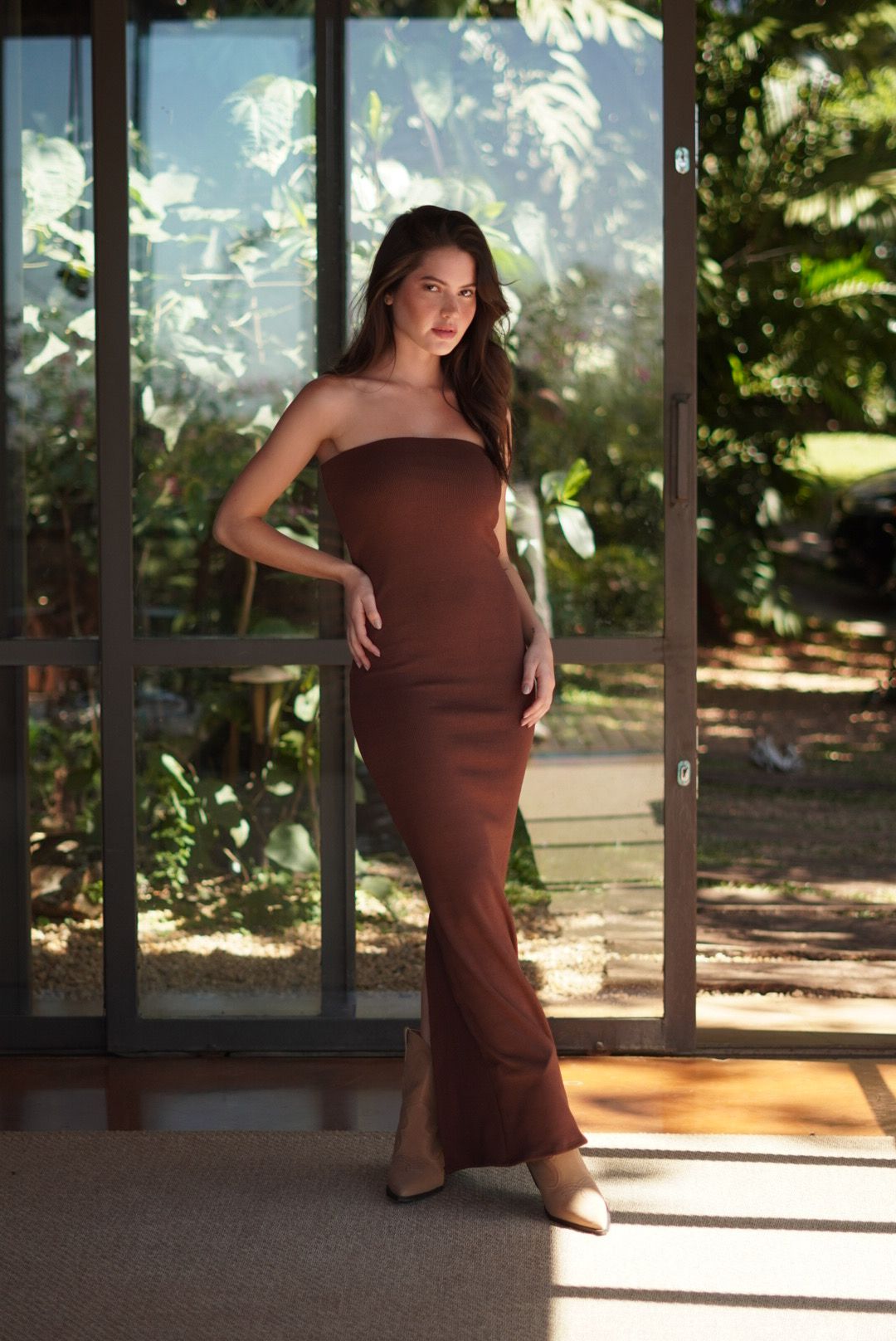 VESTIDO TOMARA QUE CAIA GEORGIA CHOCOLATE - Milla