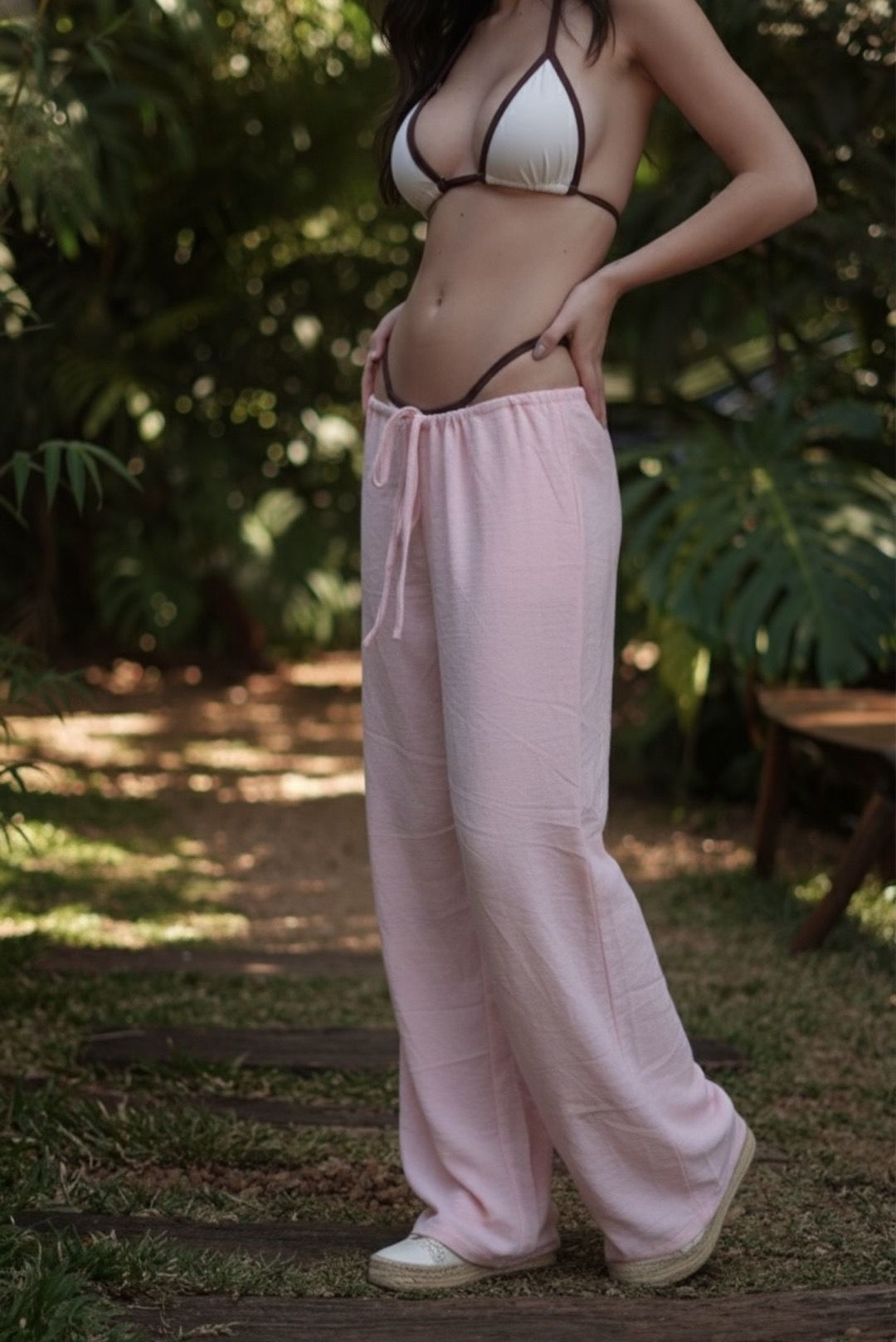 CALÇA AISHA PANTALONA ROSA CANDY - Milla