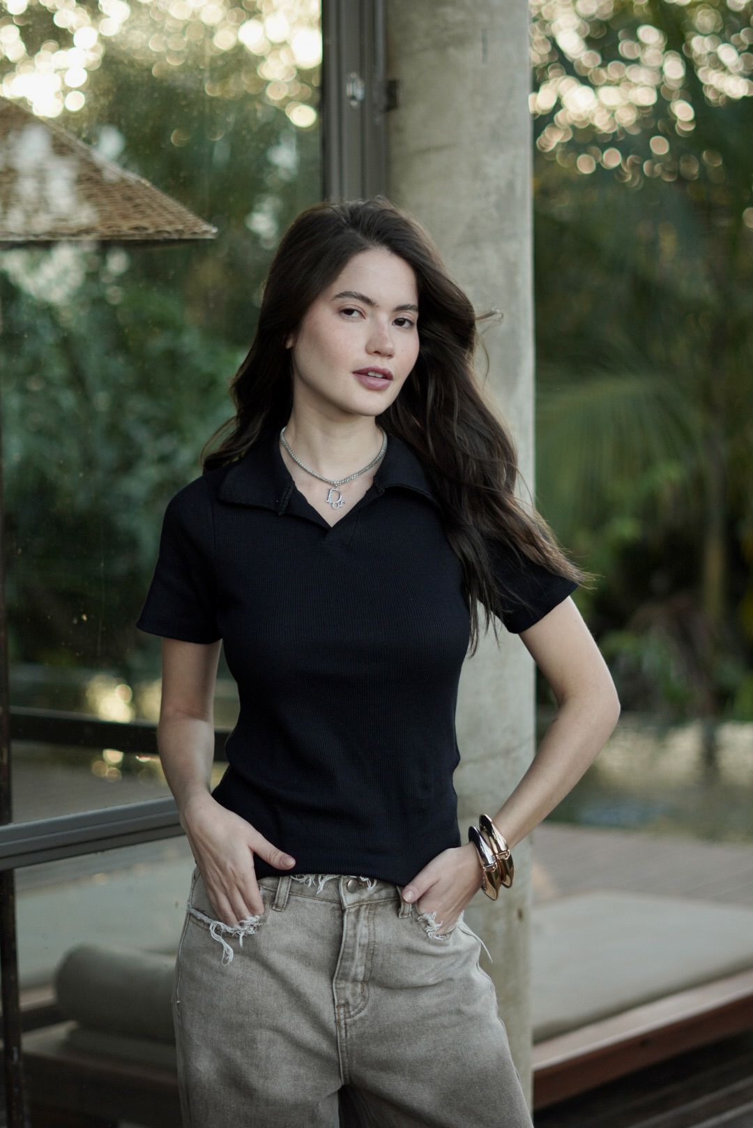 BLUSA POLO KATY PRETA