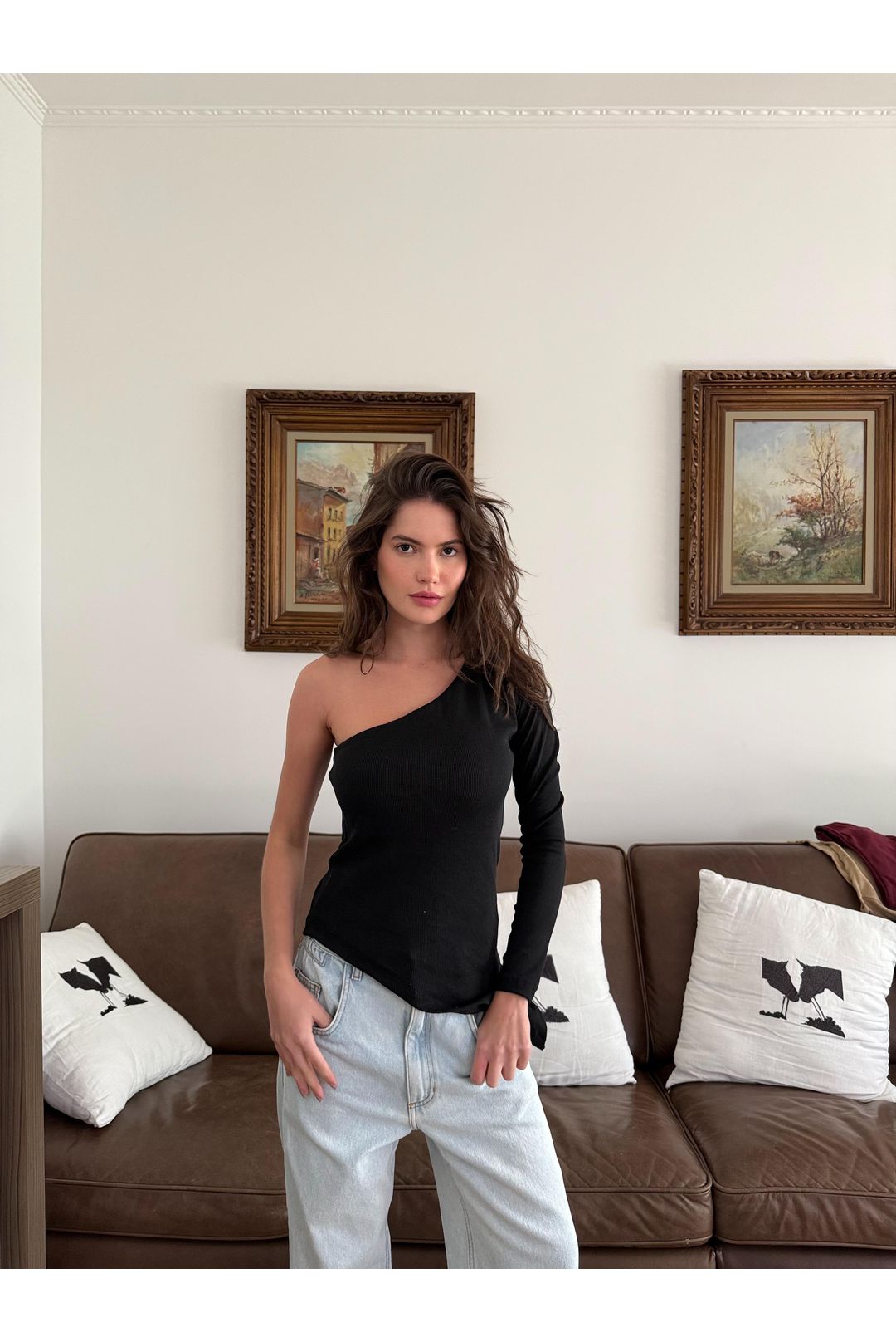 BLUSA OMBRO SÓ SASHA PRETA - Milla