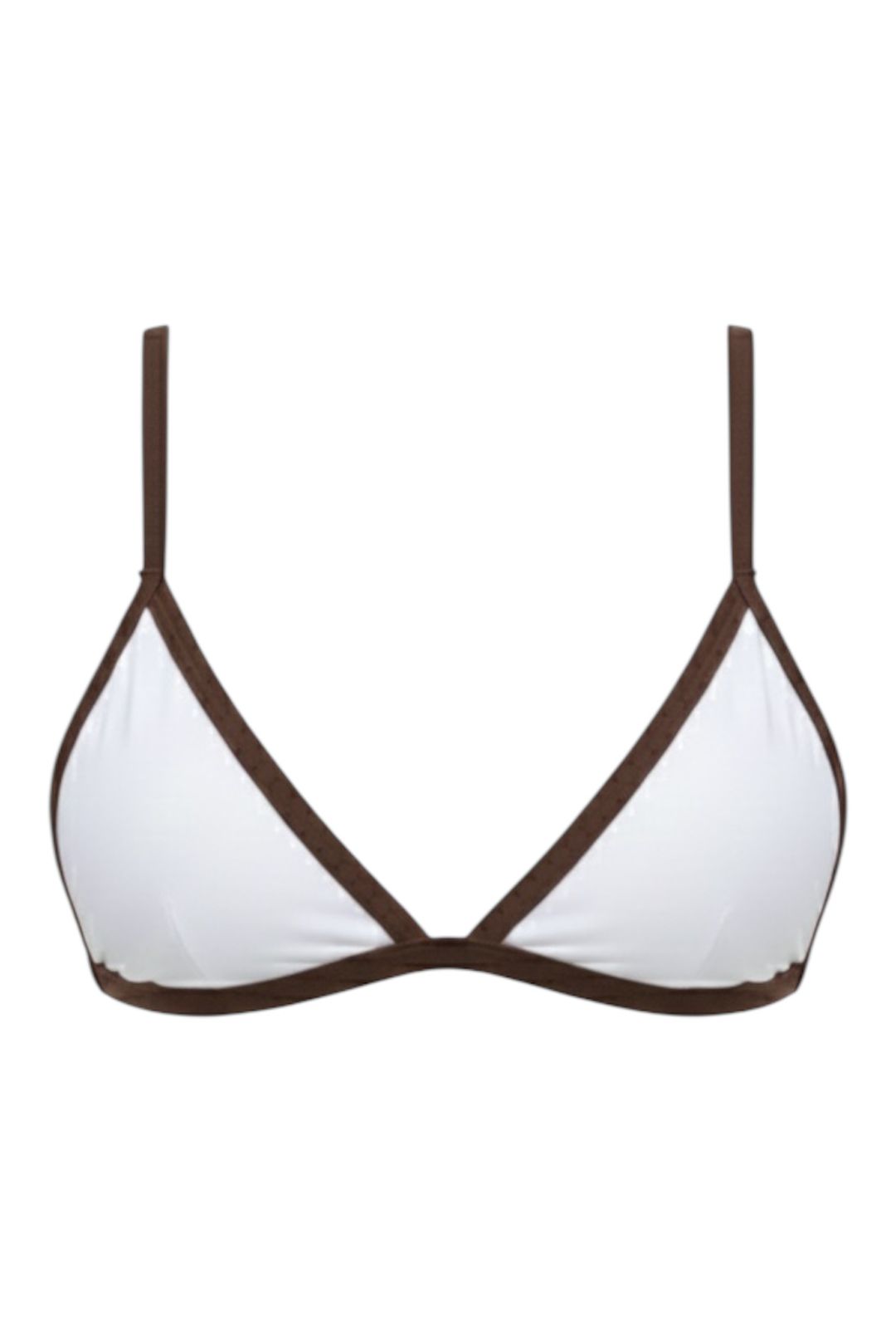 TOP AVULSO CORTININHA SHANTAL VANILLA/CHOCOLATE - Milla