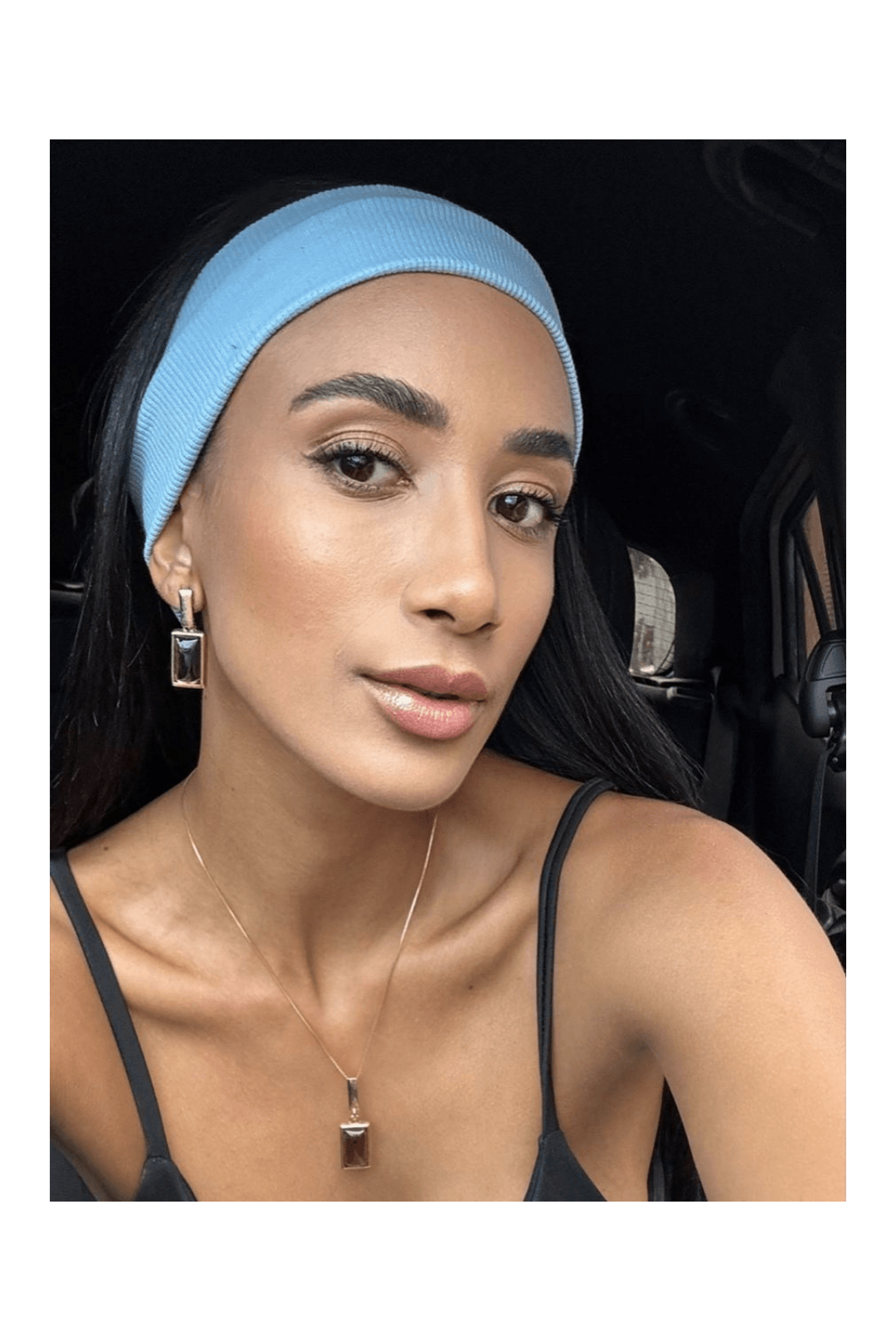 Faixa de cabelo Azul Bebê - Milla