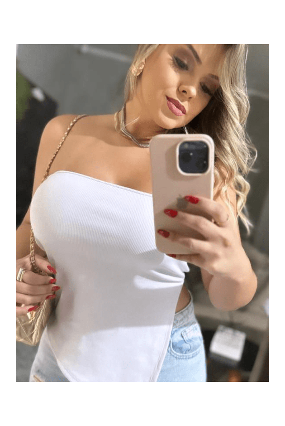 Blusa assimétrica Yala Branca - Milla