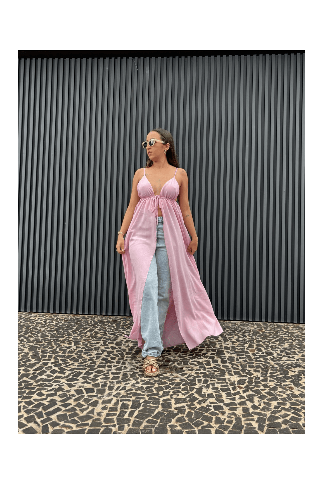Túnica Fiorella Rosa Bebê - Milla