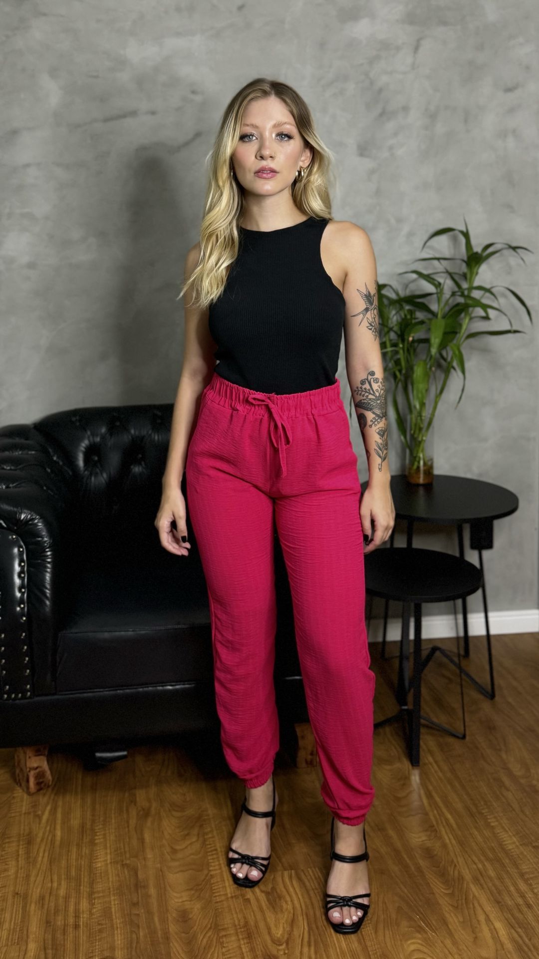 CALÇA JOGGER DUNA ROSA - 284!Bazar