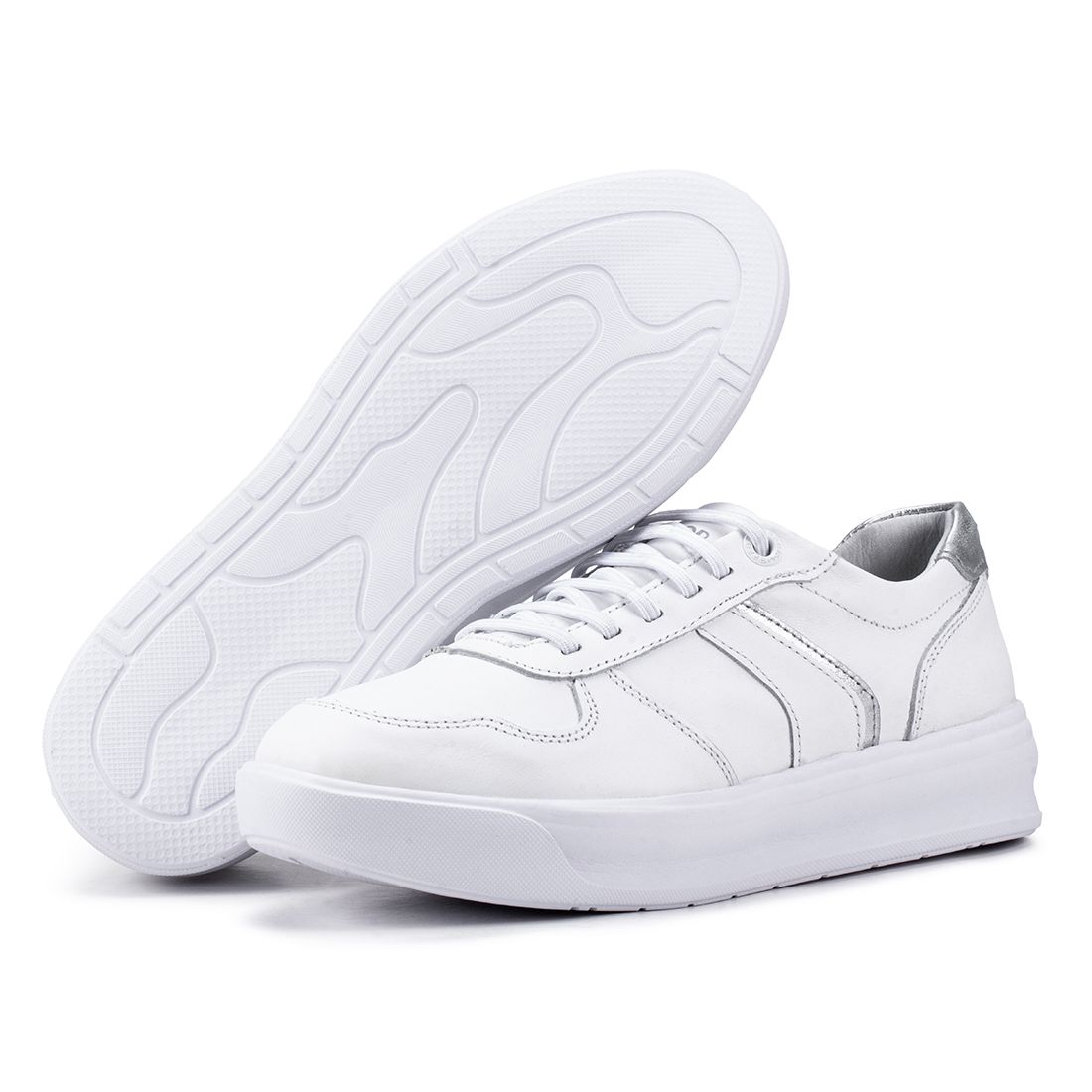 Tênis Feminino Flora Kéffor em Couro Branco 