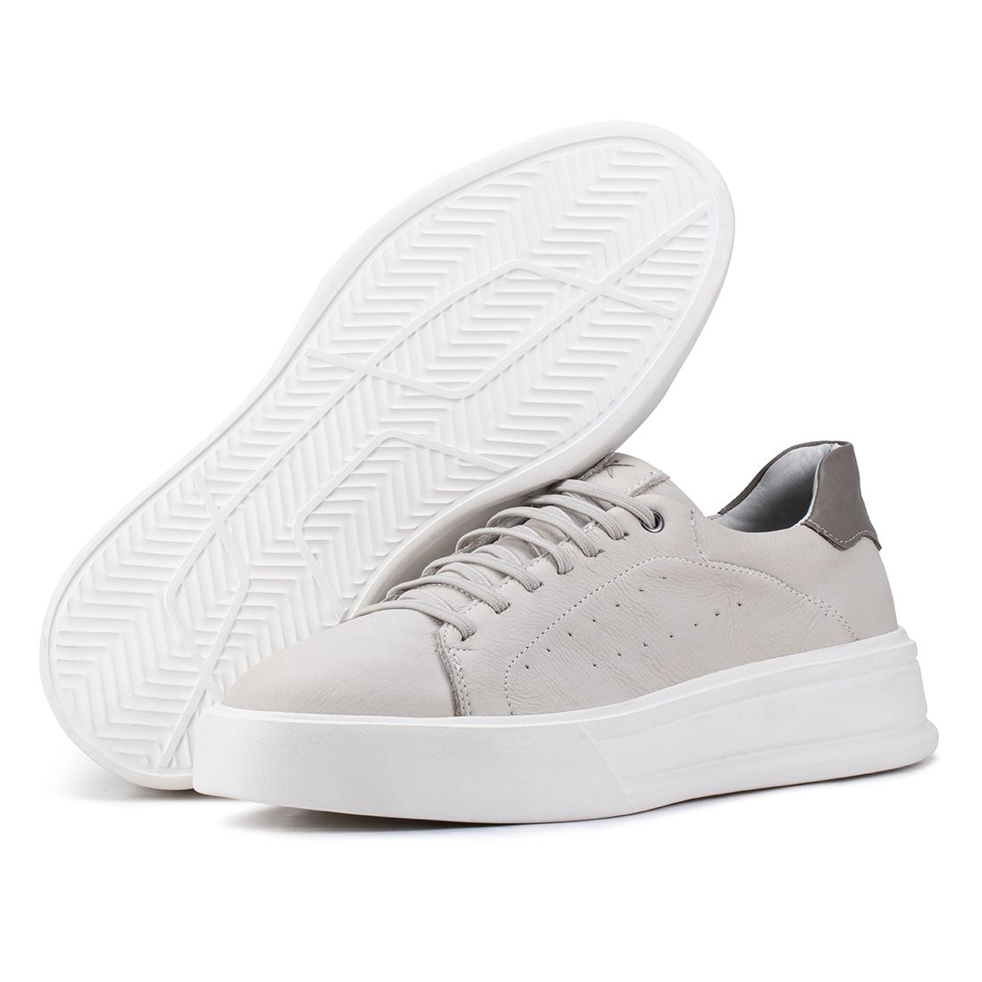 Tênis Casual Kéffor Mistral 600 De Couro Bege