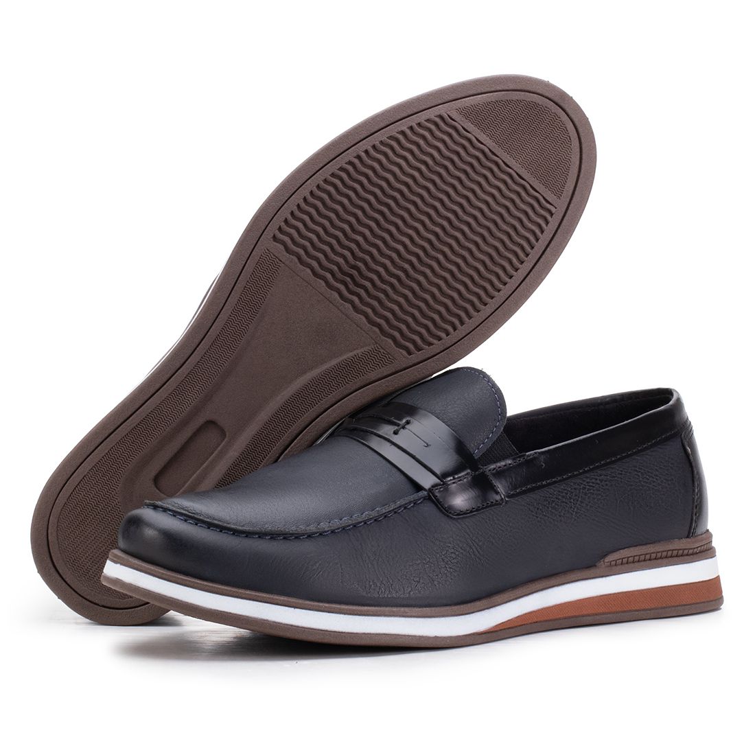 Mocassim Masculino De Couro Legítimo Trento