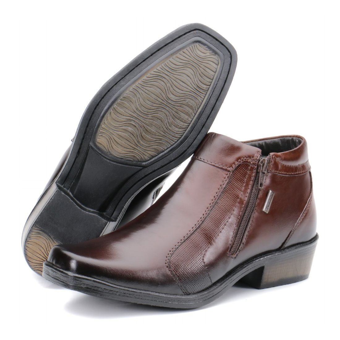 Bota Masculina Country Em Couro Kéffor Linha Arizona Country