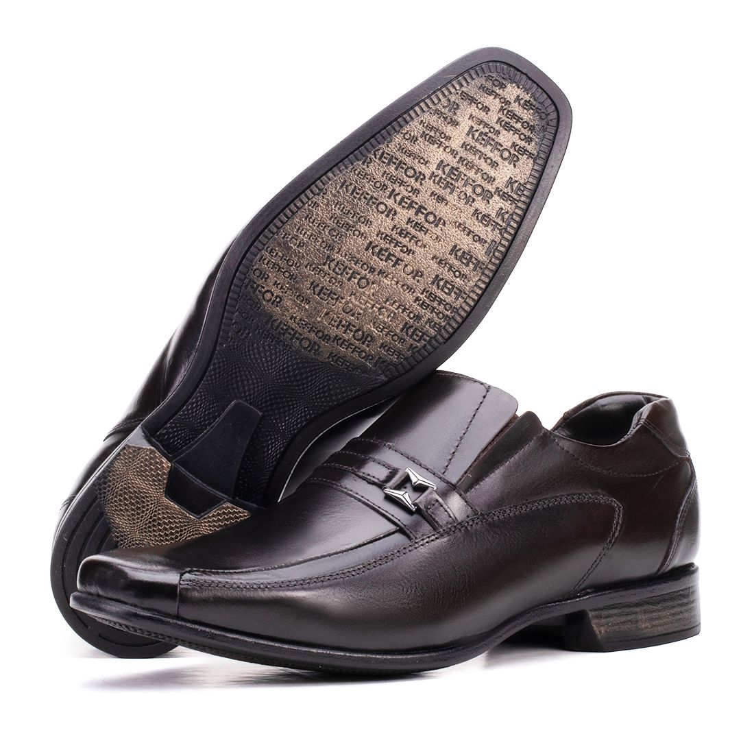 Sapato Social Couro Café Bico Fino Istambull New