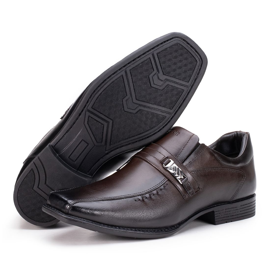 Sapato Social Masculino Em Couro Marrom Macio Metrópole New