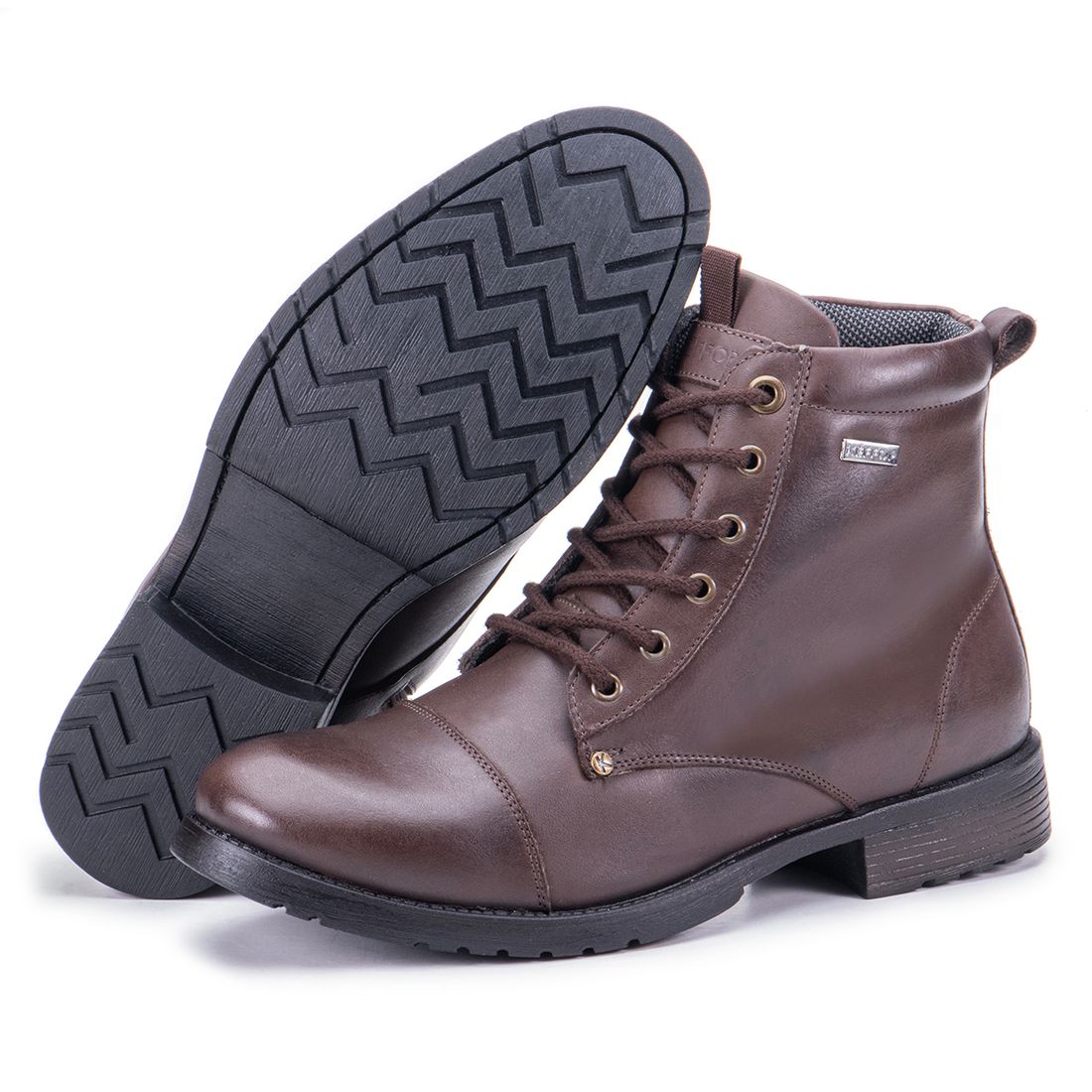 Coturno Couro Ranger - Legítimo Marrom 