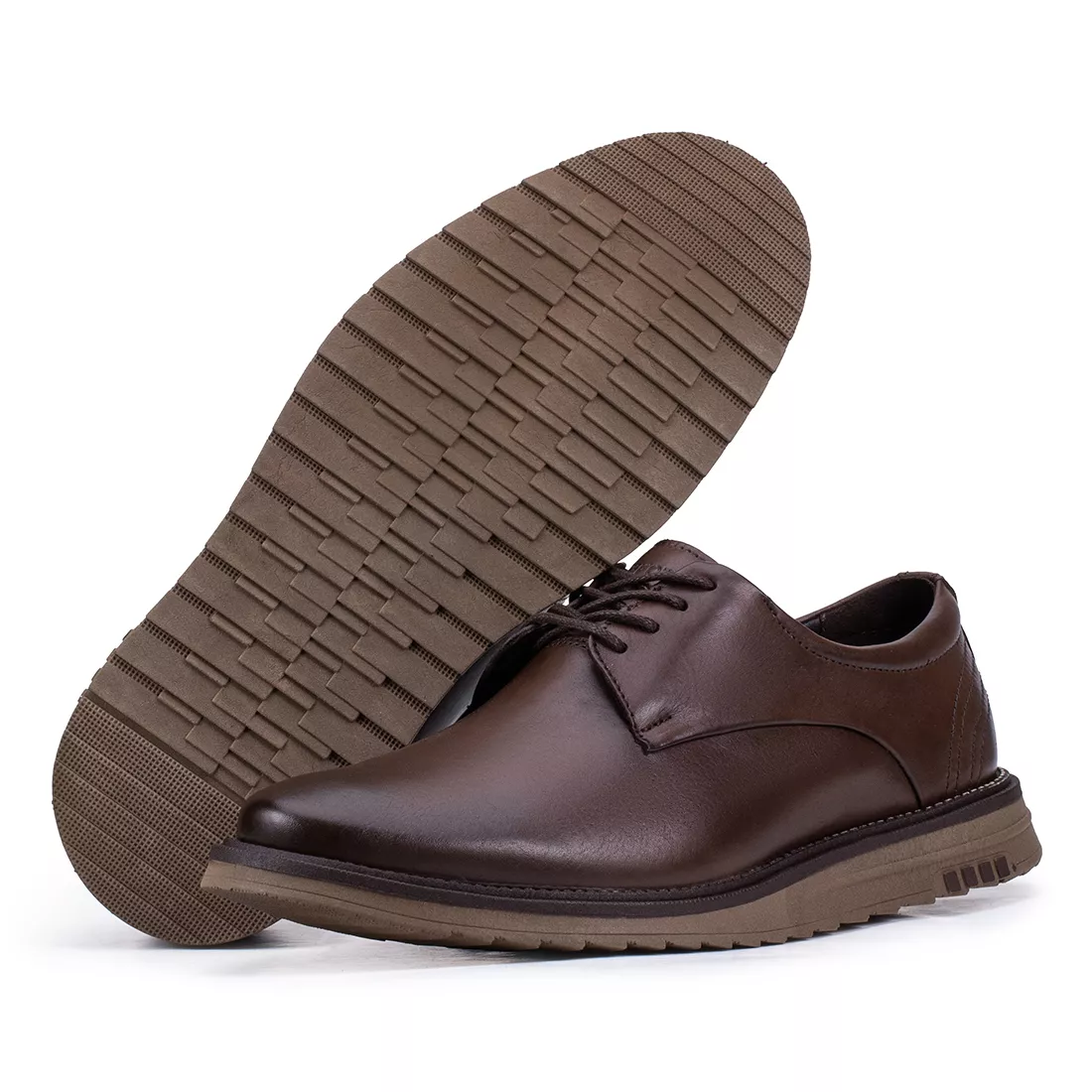 Sapato Social Bergamo Classic De Couro Café Kéffor 