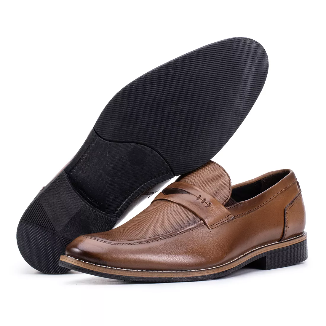 Mocassim Paris Moderno Masculino de Couro 