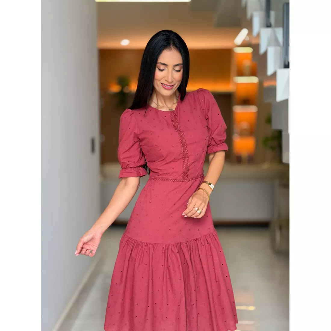 Vestido Daniela Rosa Cashmere | Por Katia Vilar Moda Clássica