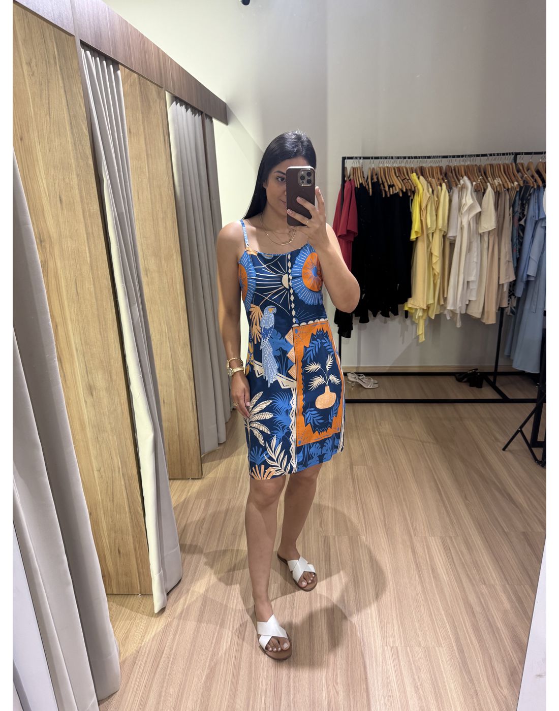 VESTIDO CURTO ESTAMPADO 