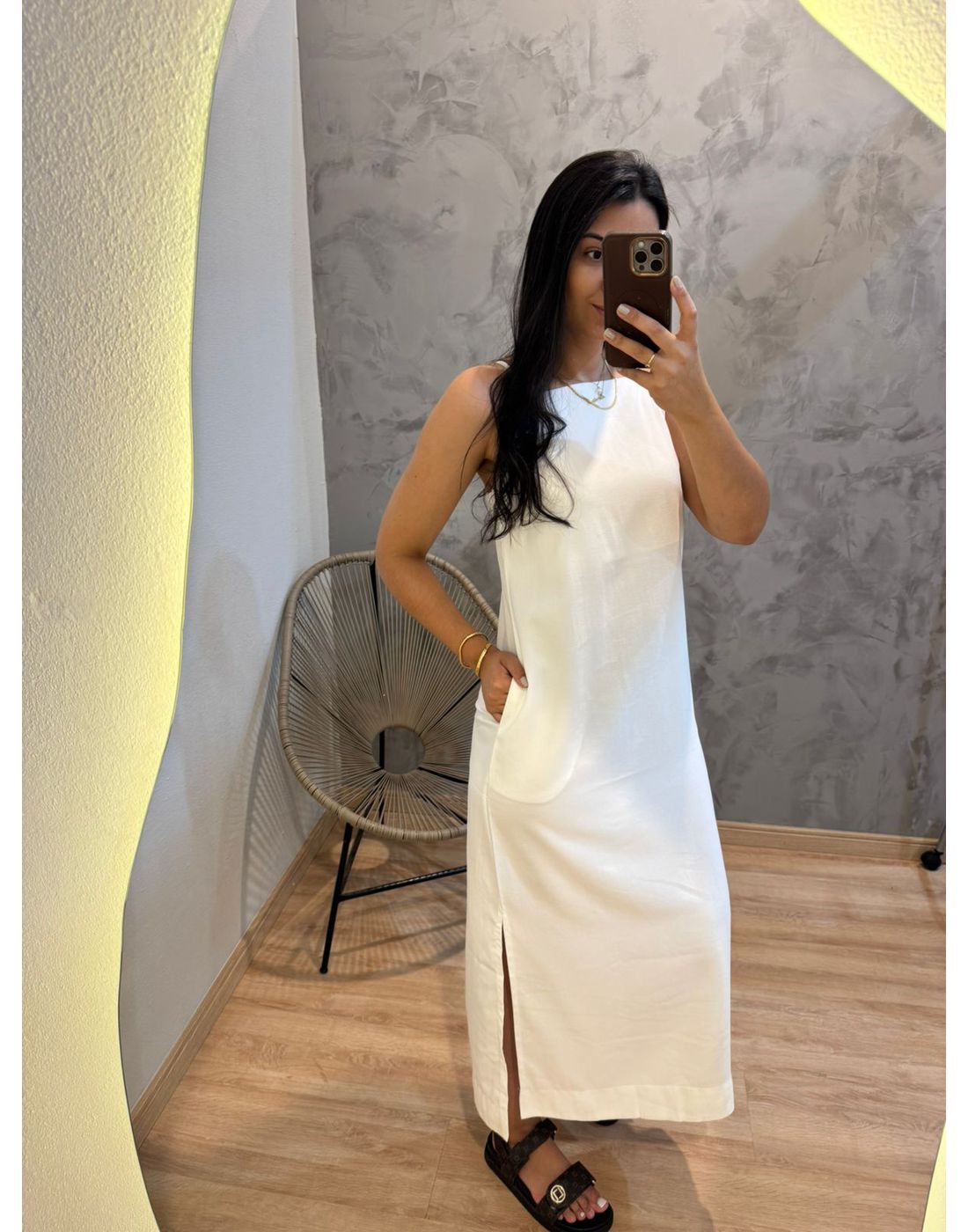VESTIDO MILENA ALCINHA BRANCO