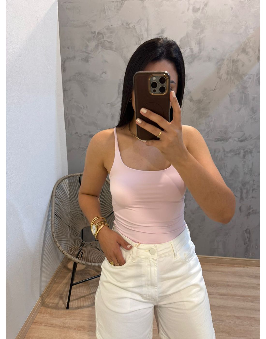 ALCINHA BASICA POLIAMIDA ROSA