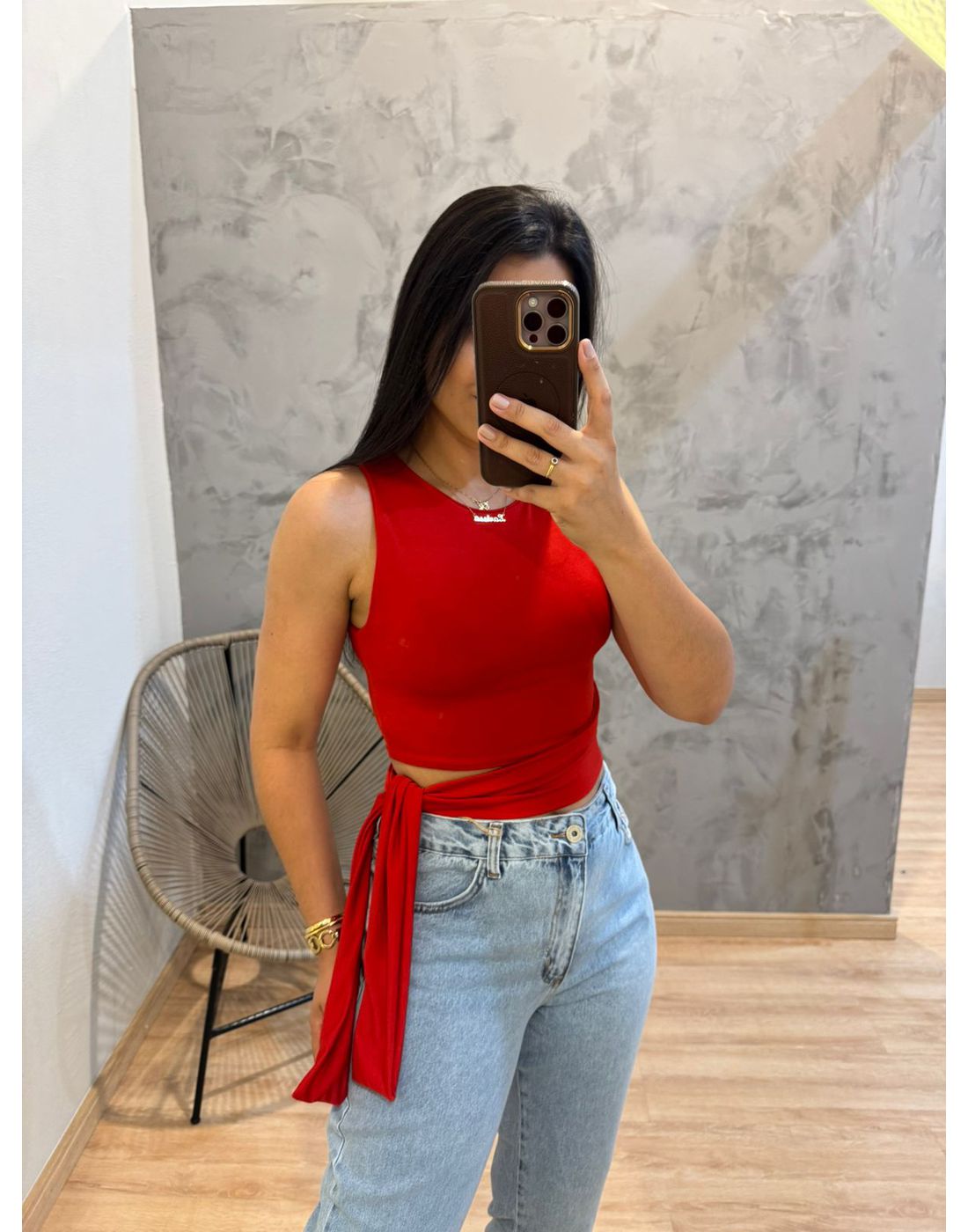 CROPPED SUPLEX VERMELHO 