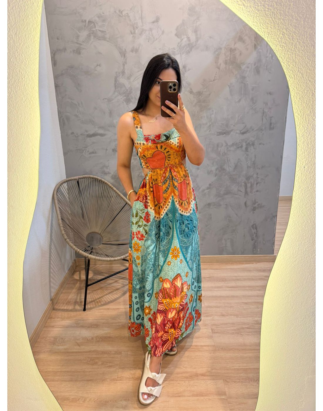VESTIDO NIKOLY AMARRAÇÃO ESTAMPADO 
