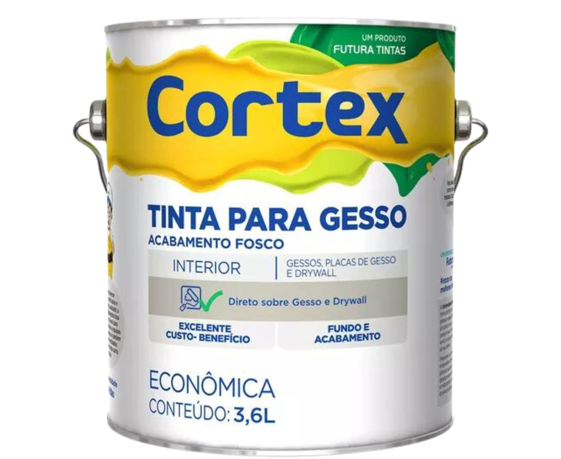 Tinta Acrílica Gesso e DriwalI Branco 3,6 Litros Futura CONSTRUTINTAS